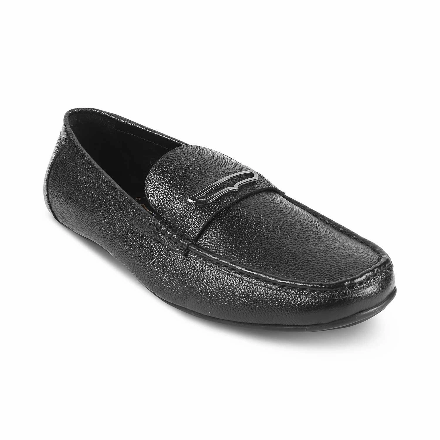 Spike Loafers The Odry Black Men's Leather Driving Loafers Tresmode