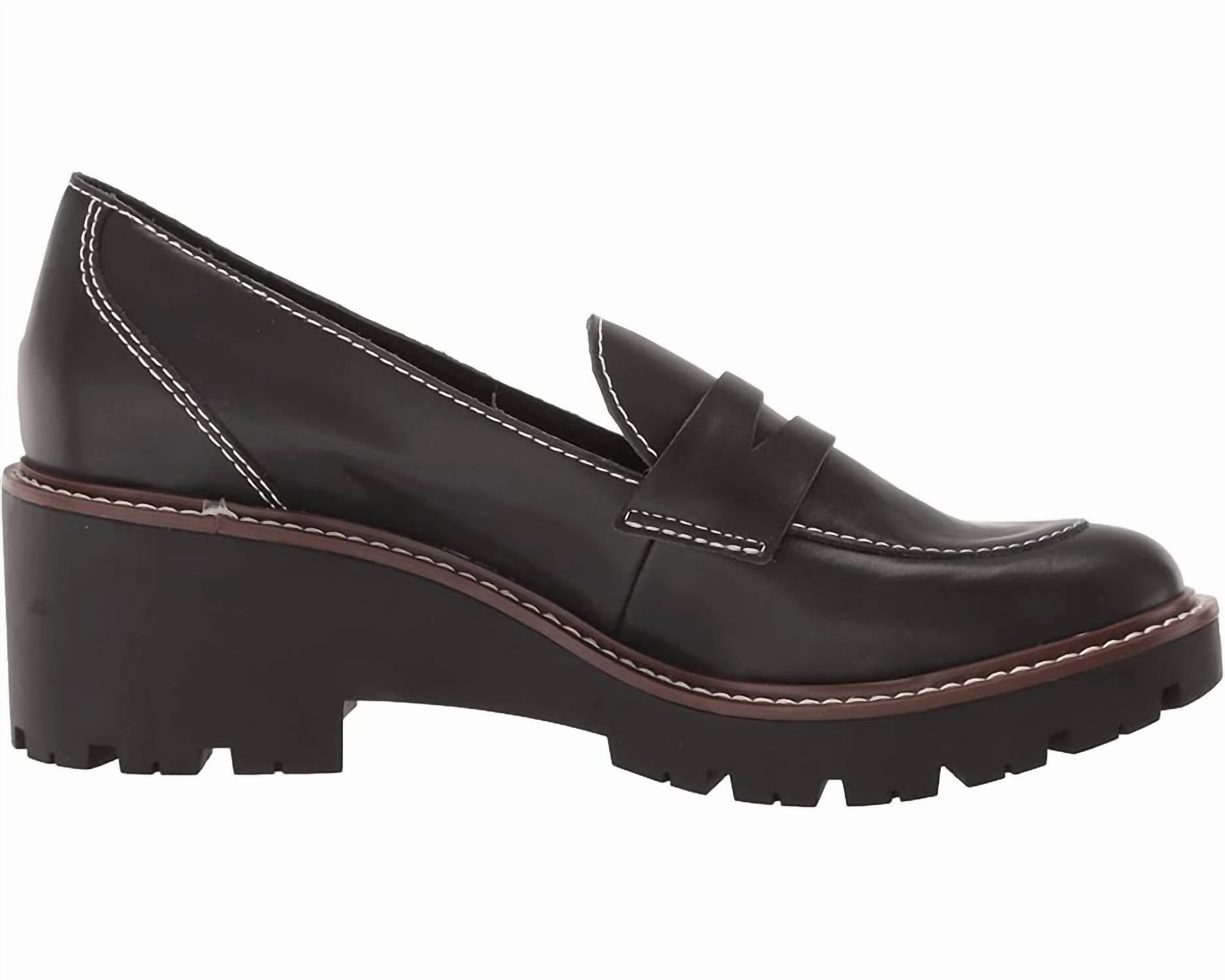 Women's Dulce Loafers In Black Leather / Calf Leather Alerai Loafers