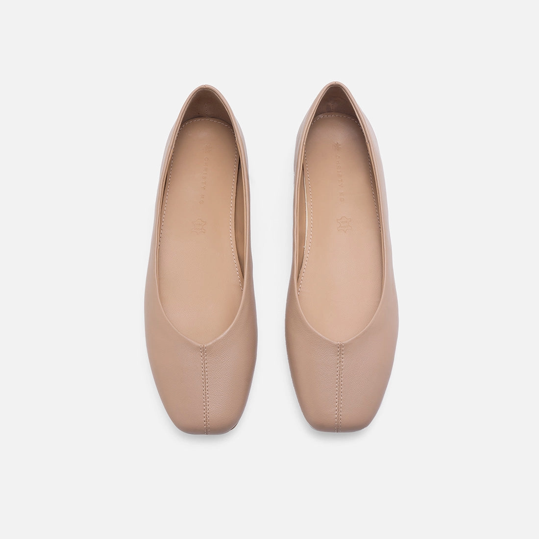 Summer Shoes Imogen Leather Ballerina Flats