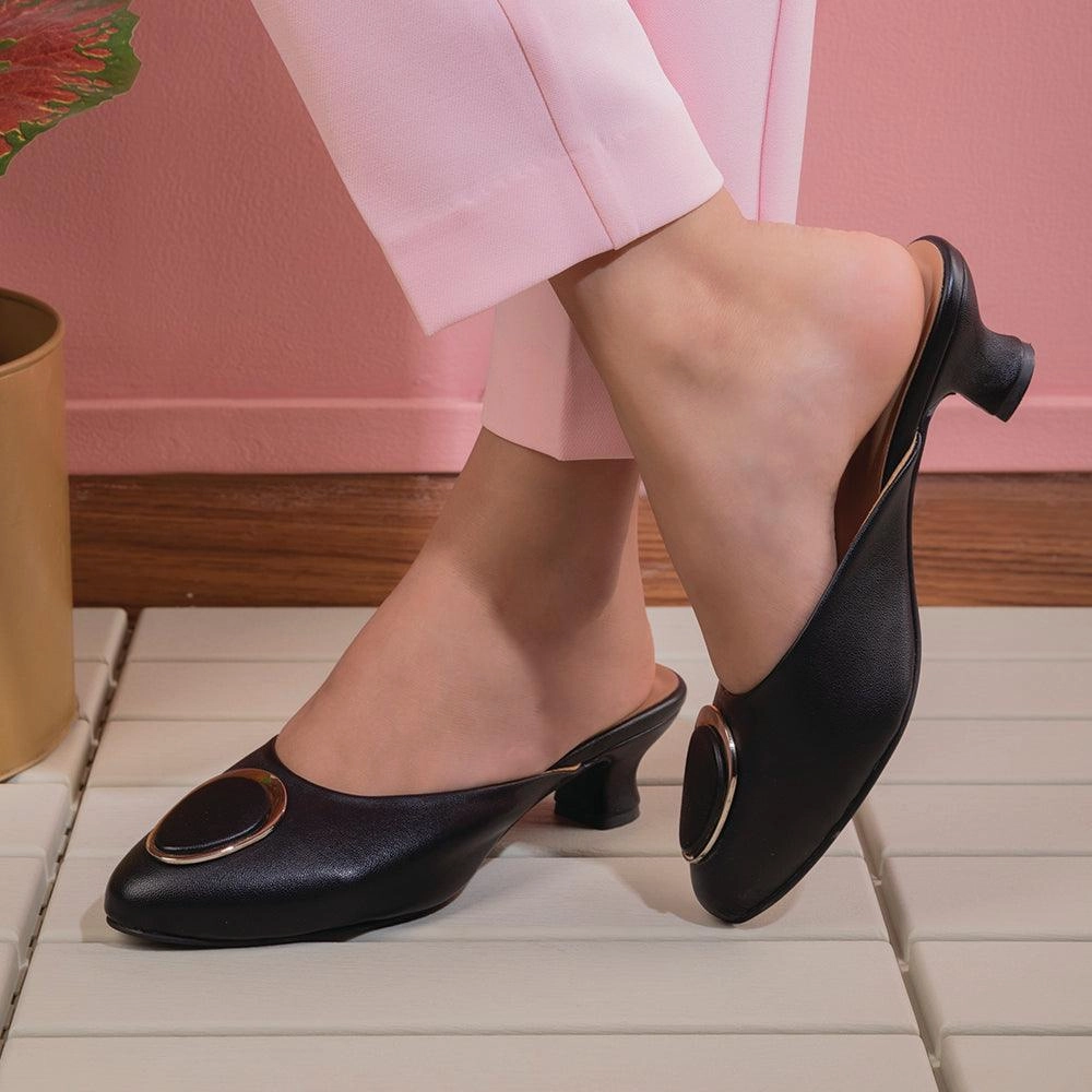 Sandals Suede The Jelew Black Women's Dress Mule Sandals Tresmode