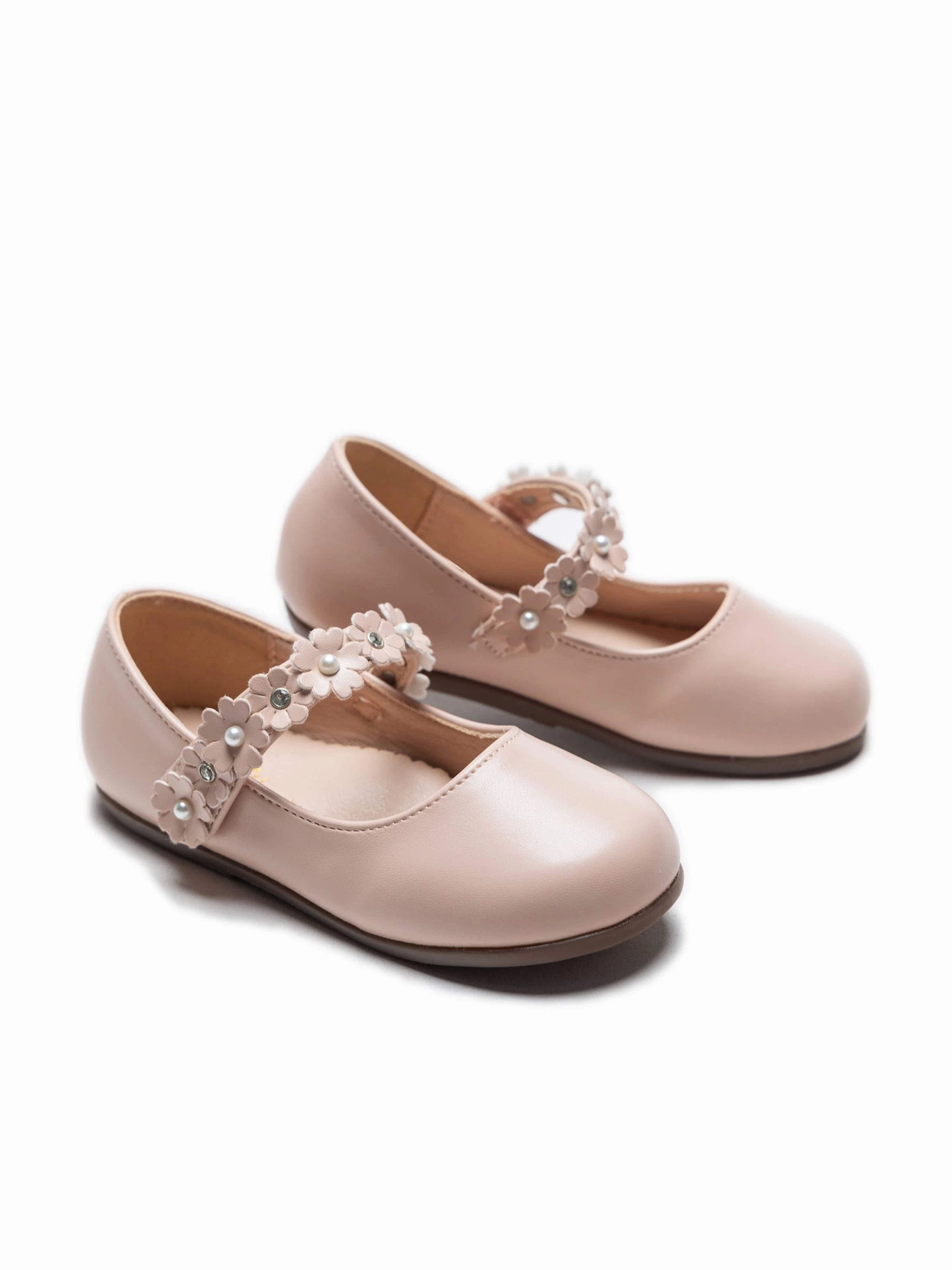 Athletic Shoes For Flat Feet Pink Amelia Floral Band Flats