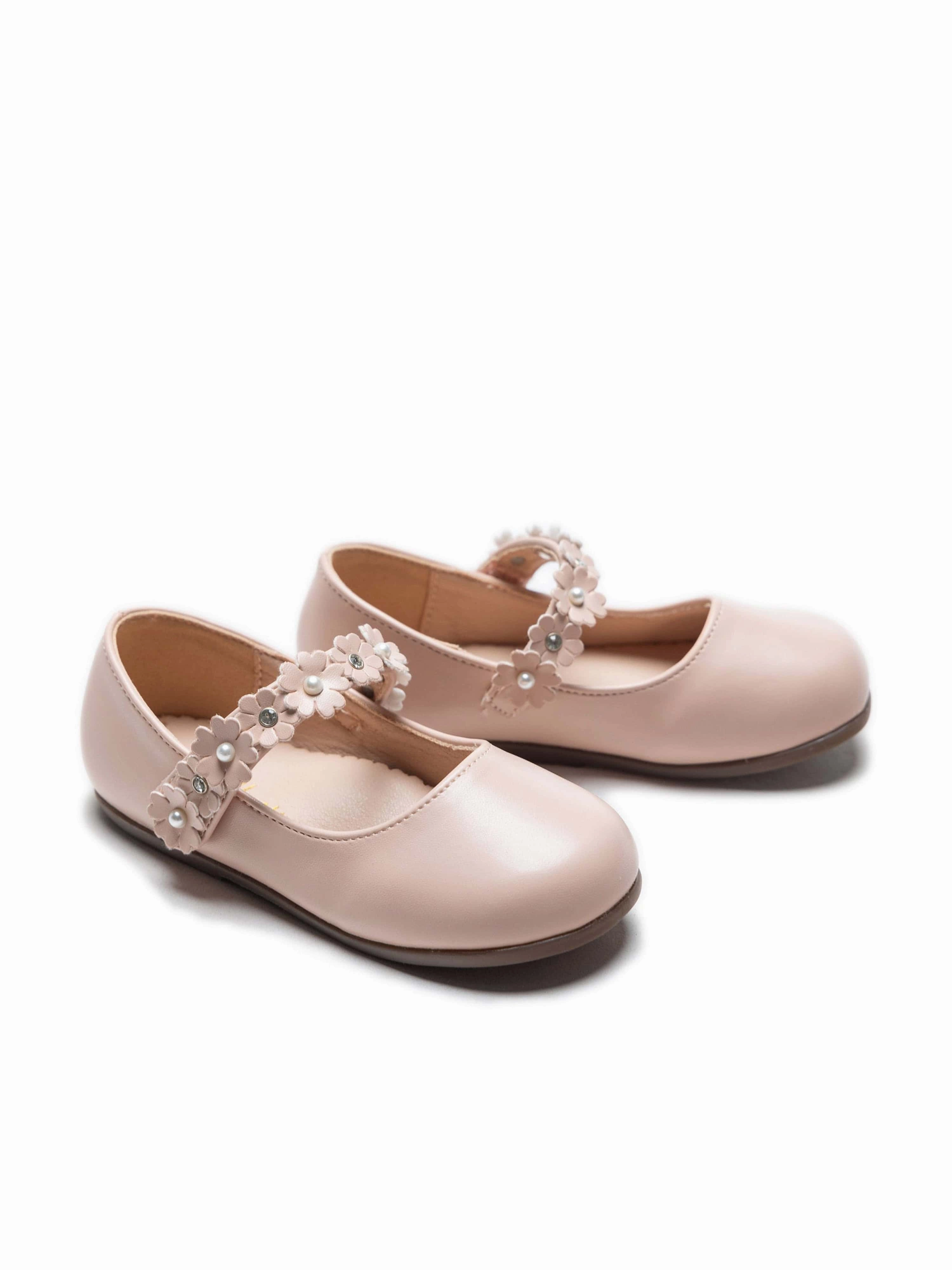 Flat Shoes Outfit Ideas Pink Amelia Floral Band Flats