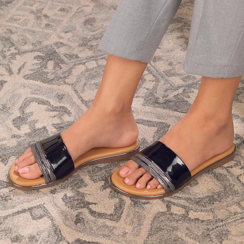 Comfortable Shoe The Sidney Black Women's Casual Flats Tresmode