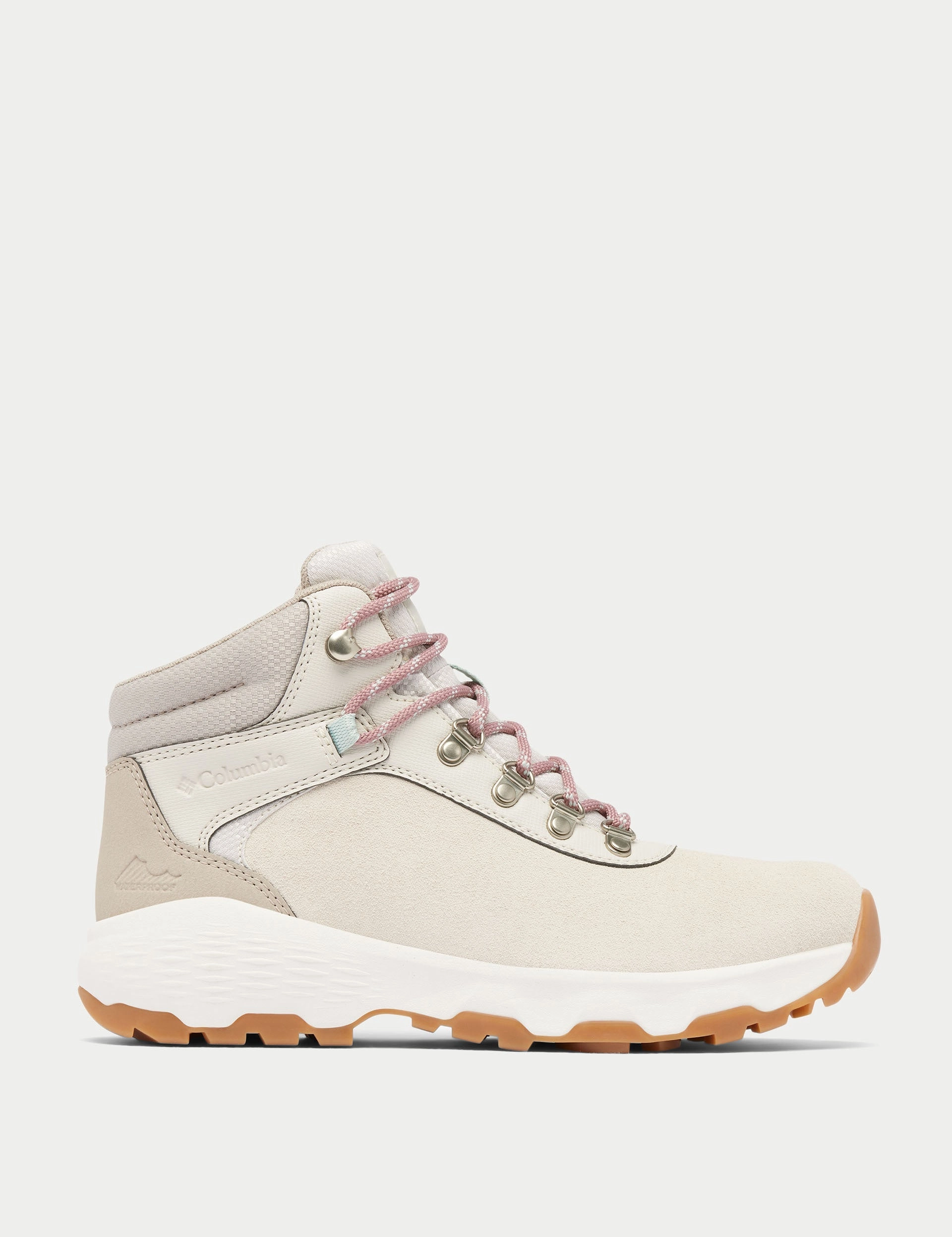 The North Face Truckee Mid Hiking Boots Newton Wander Waterproof Walking Boot - Cloud Grey/Cool Green