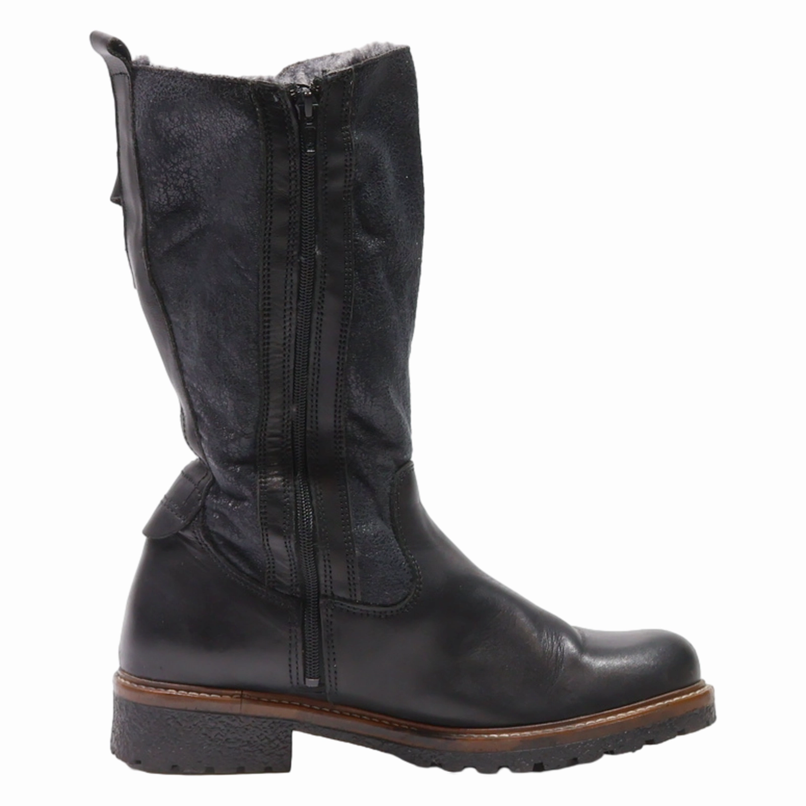 Warmest Snow Boots For Ice Fishing TAMARIS Snow Boots Black Leather Womens UK 7