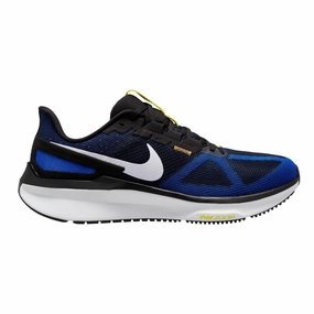 Men's Nike Structure 25, Black/White/Racer Blue/Sundial, 11.5 D Medium Nike Shoes With Waves