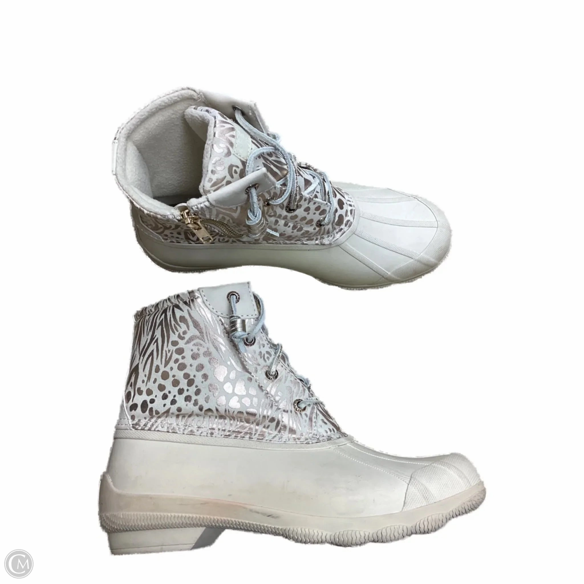 Rain Boots With Heels Boots Rain By Sperry In Rose Gold, Size: 9