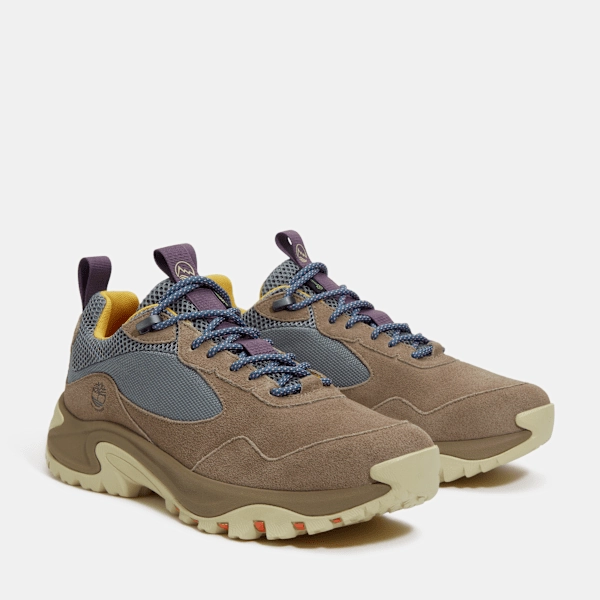 Timberland Mt Maddsen Peak Low Waterproof Hiking Boot Medium Beige Mesh/Grey Men'S Resole Asolo Hiking Boots