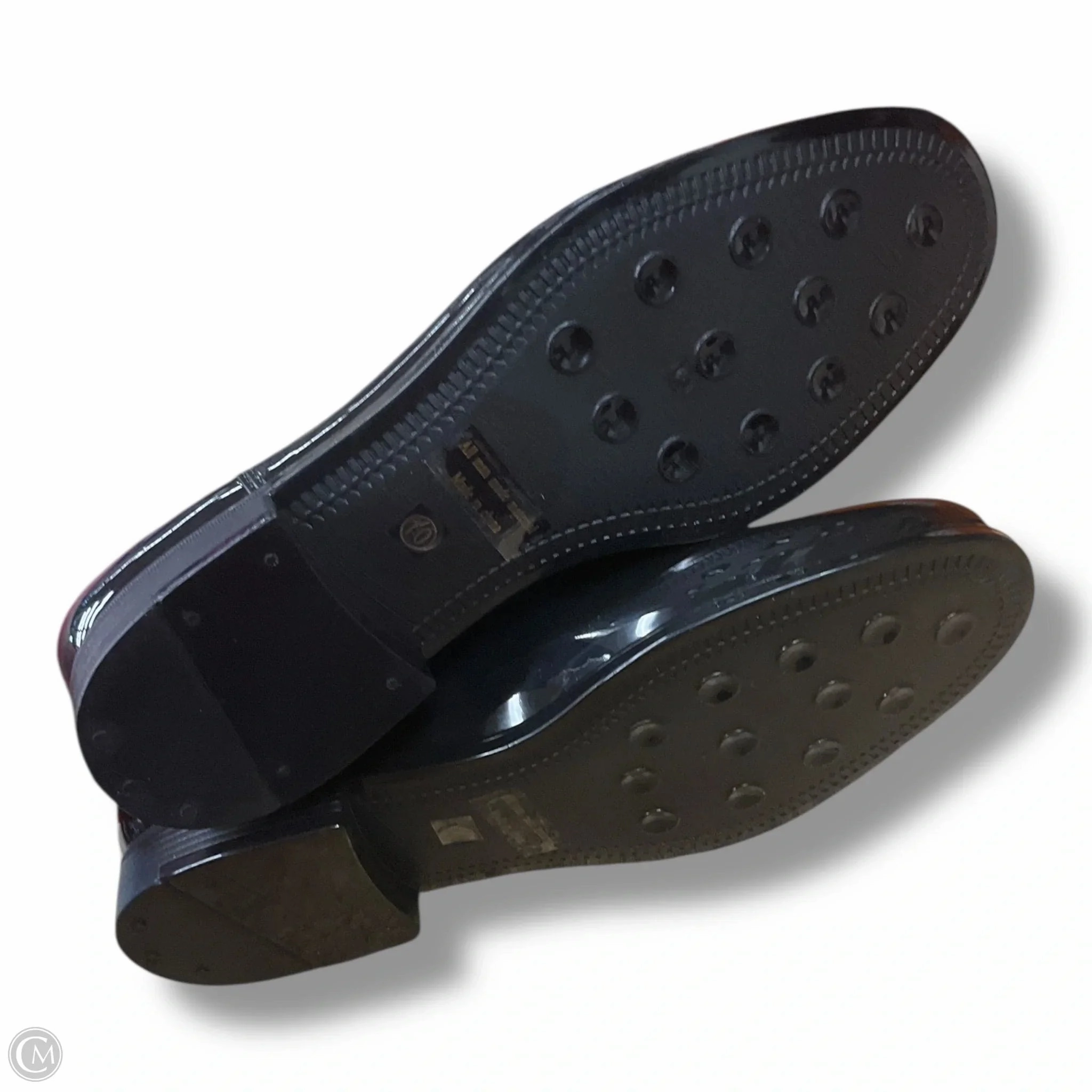 Designer Rain Boots Boots Rain By Clothes Mentor In Black, Size: 10