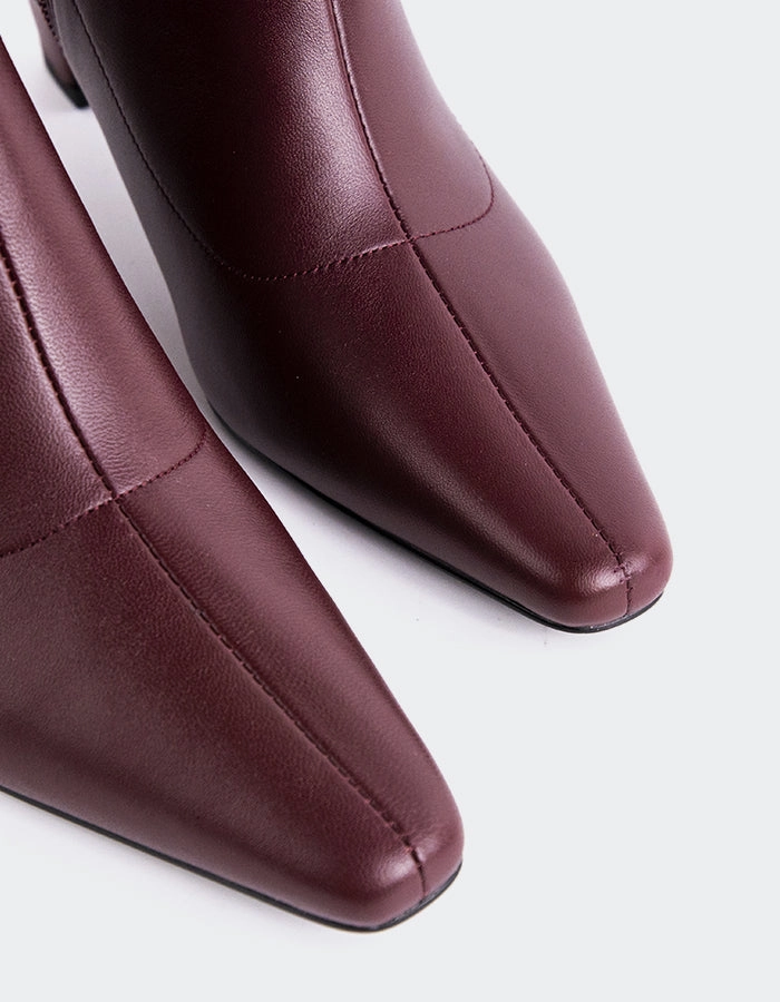 Boots For Thicker Calves Zarcero Burgundy Leather