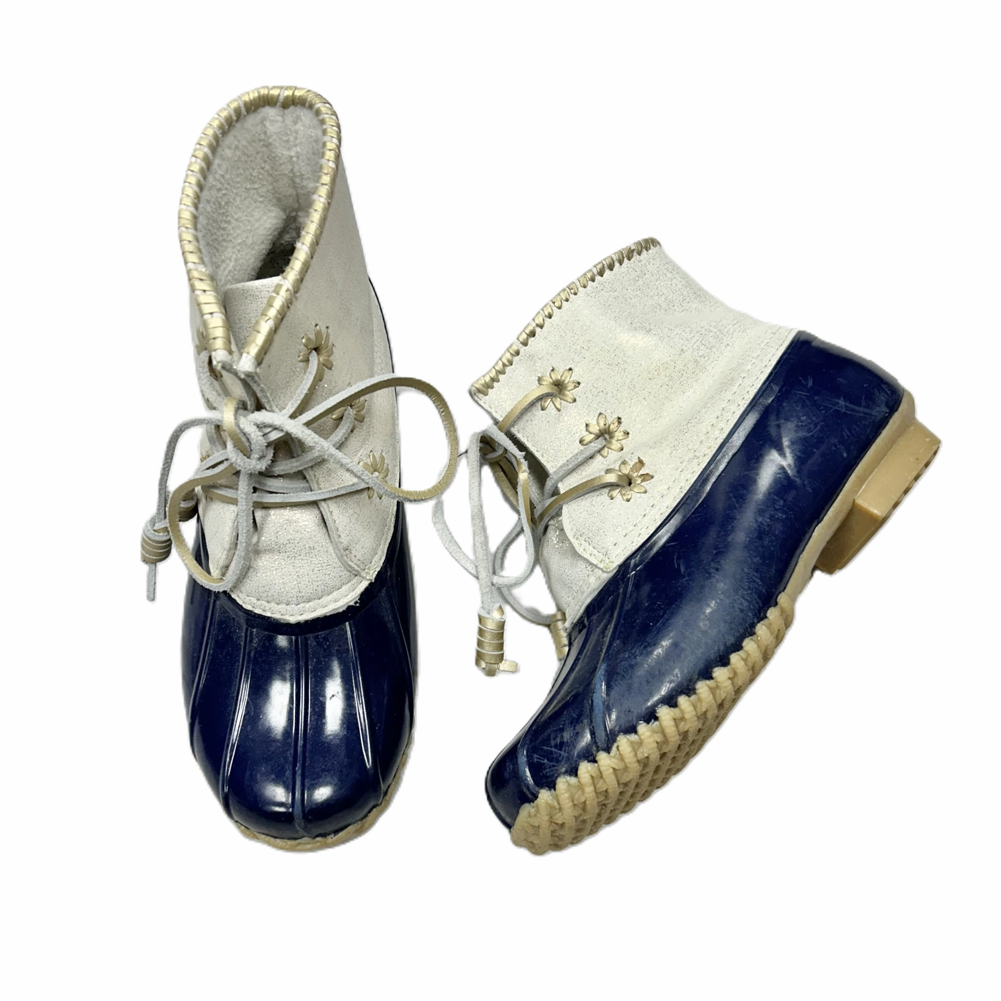 Ralph Lauren Plaid Rain Boots Boots Rain By Jack Rogers In Navy, Size: 7