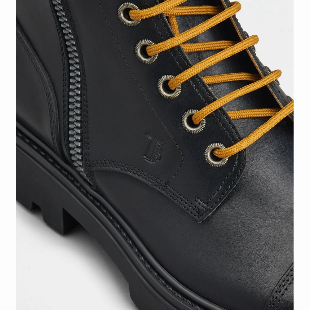 Tod's Combat Boots in Leather Combat Boots With Skulls