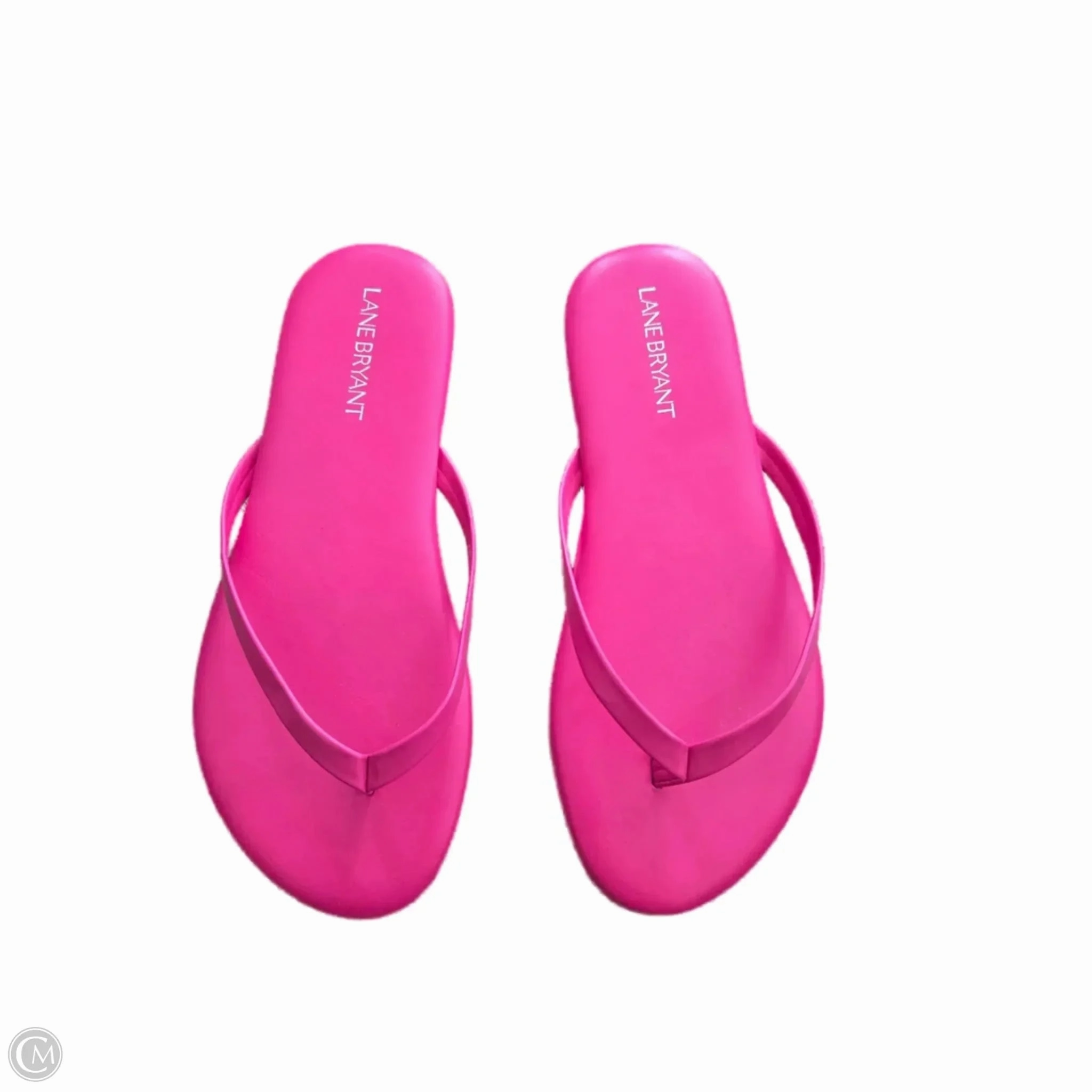 Flip Flops Discontinued Sandals Flip Flops By Lane Bryant In Pink, Size: 7