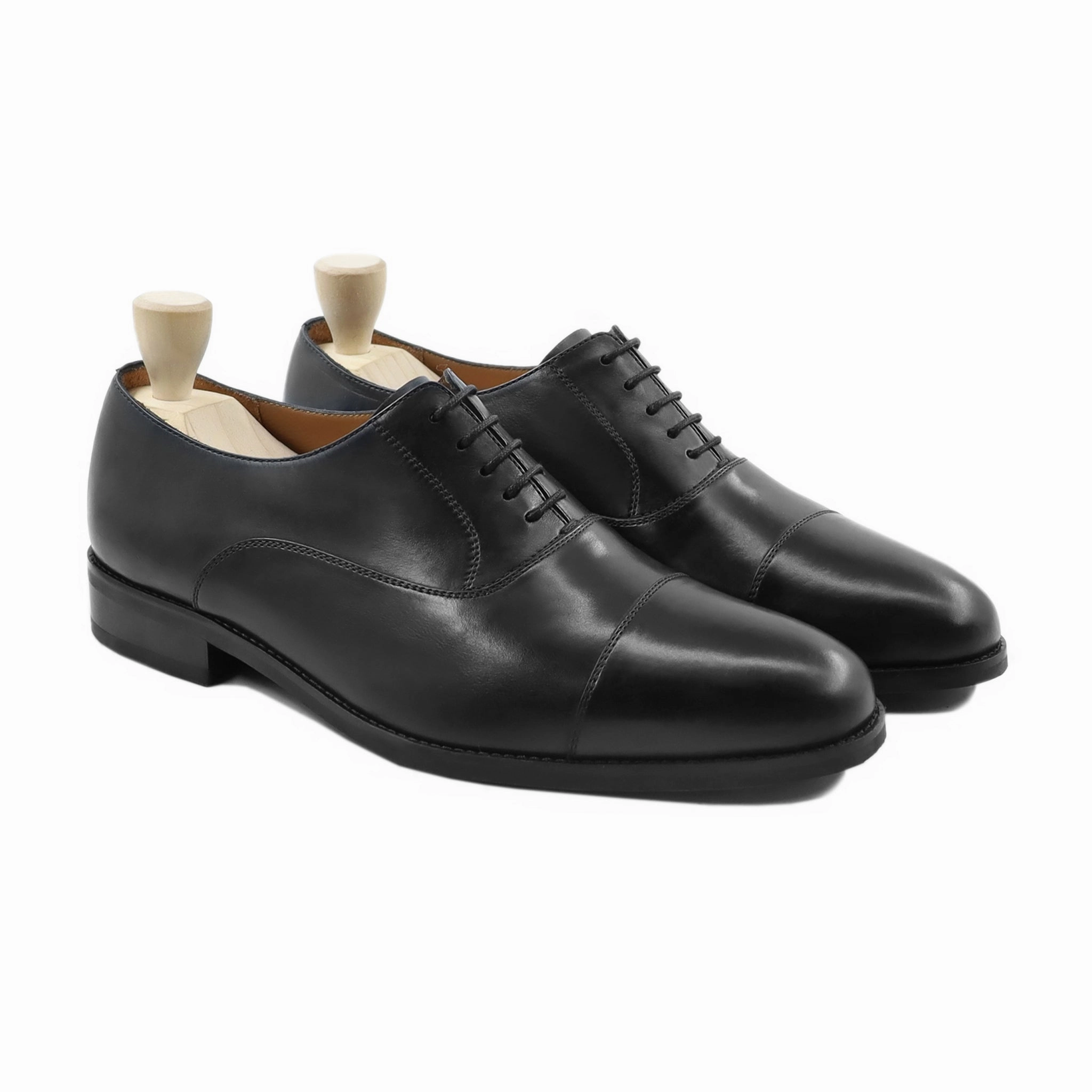 Westminister - Men's Black Calf Leather Oxford Shoe Balin-oxford Lug Sole Oxfords