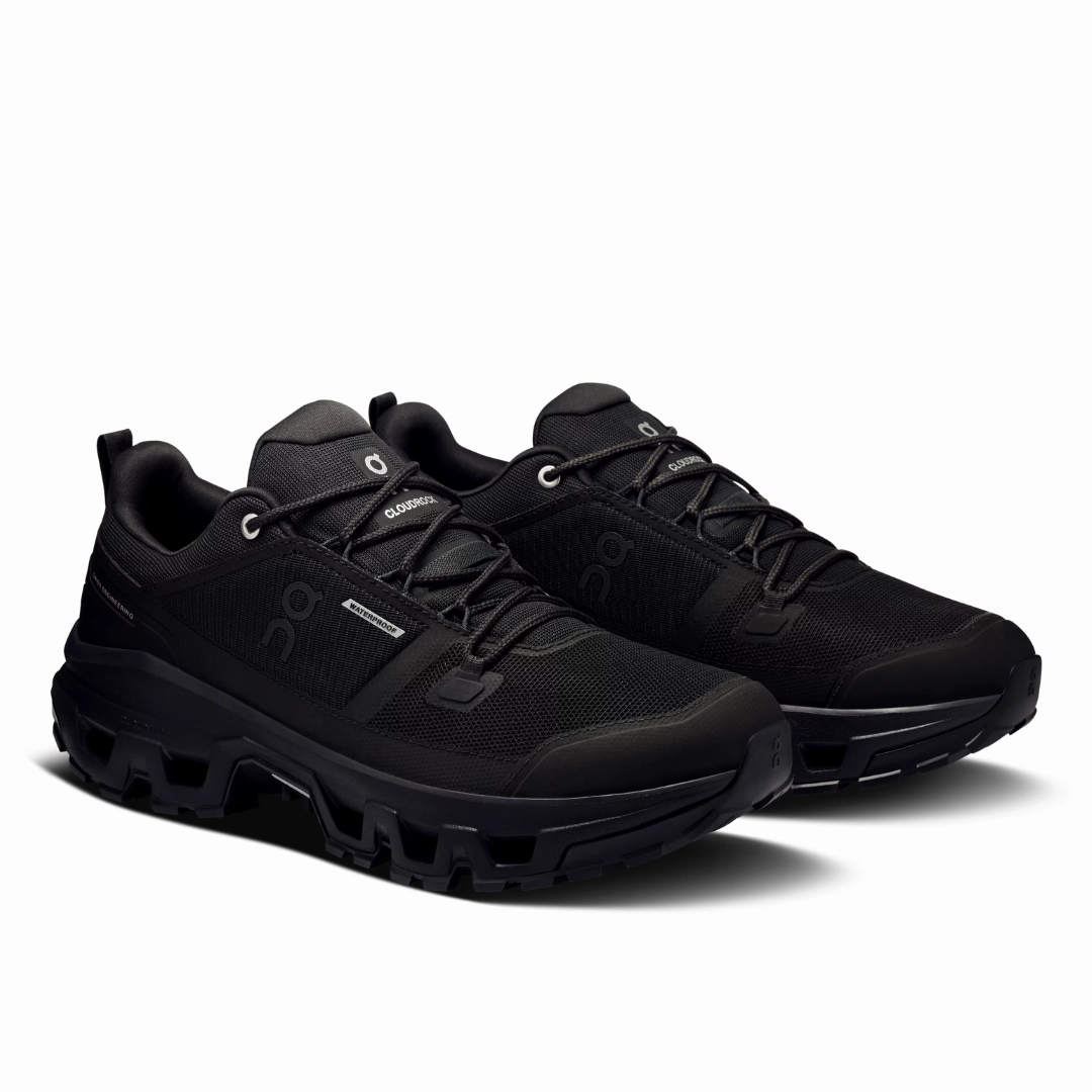 ON Mens Cloudrock Low Waterproof - Walking Women Waterproof Slip Resistant Shoes