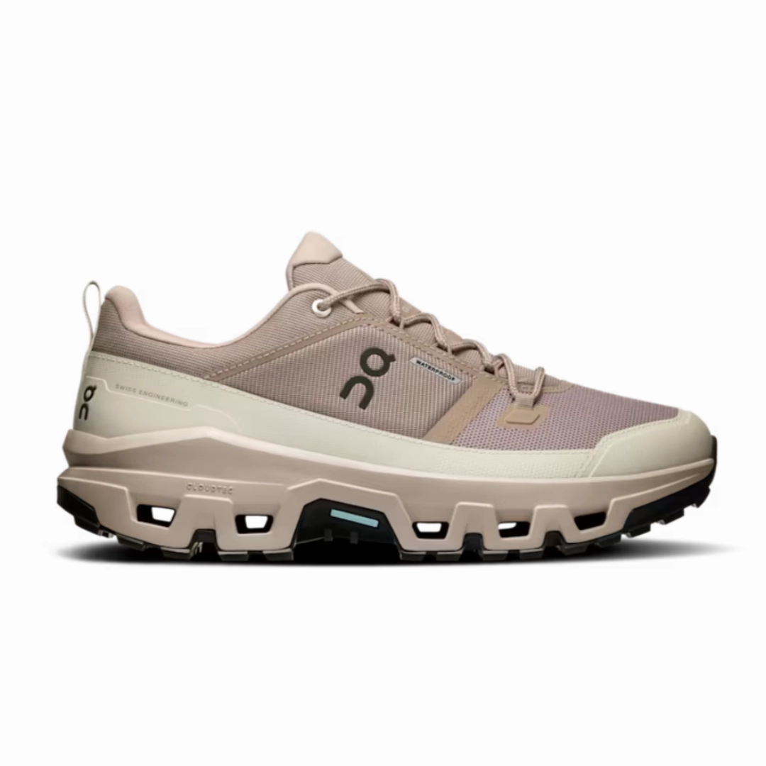 ON Mens Cloudrock Low Waterproof - Walking Trek Shoes Waterproof