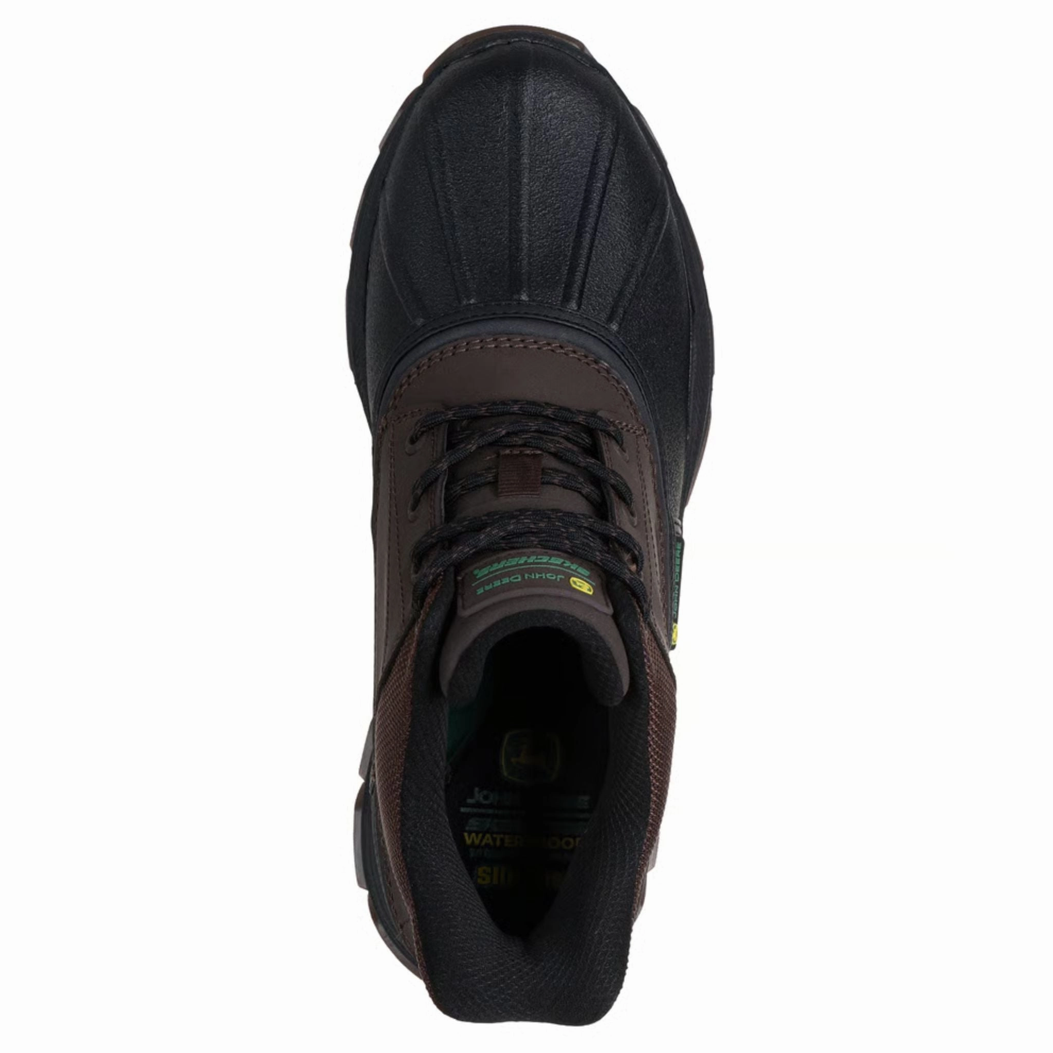 Nunn Bush Shoes Skechers Men's 256026 John Deere Slip-ins Respected Swamper Chocolate Black Waterproof Work Shoes