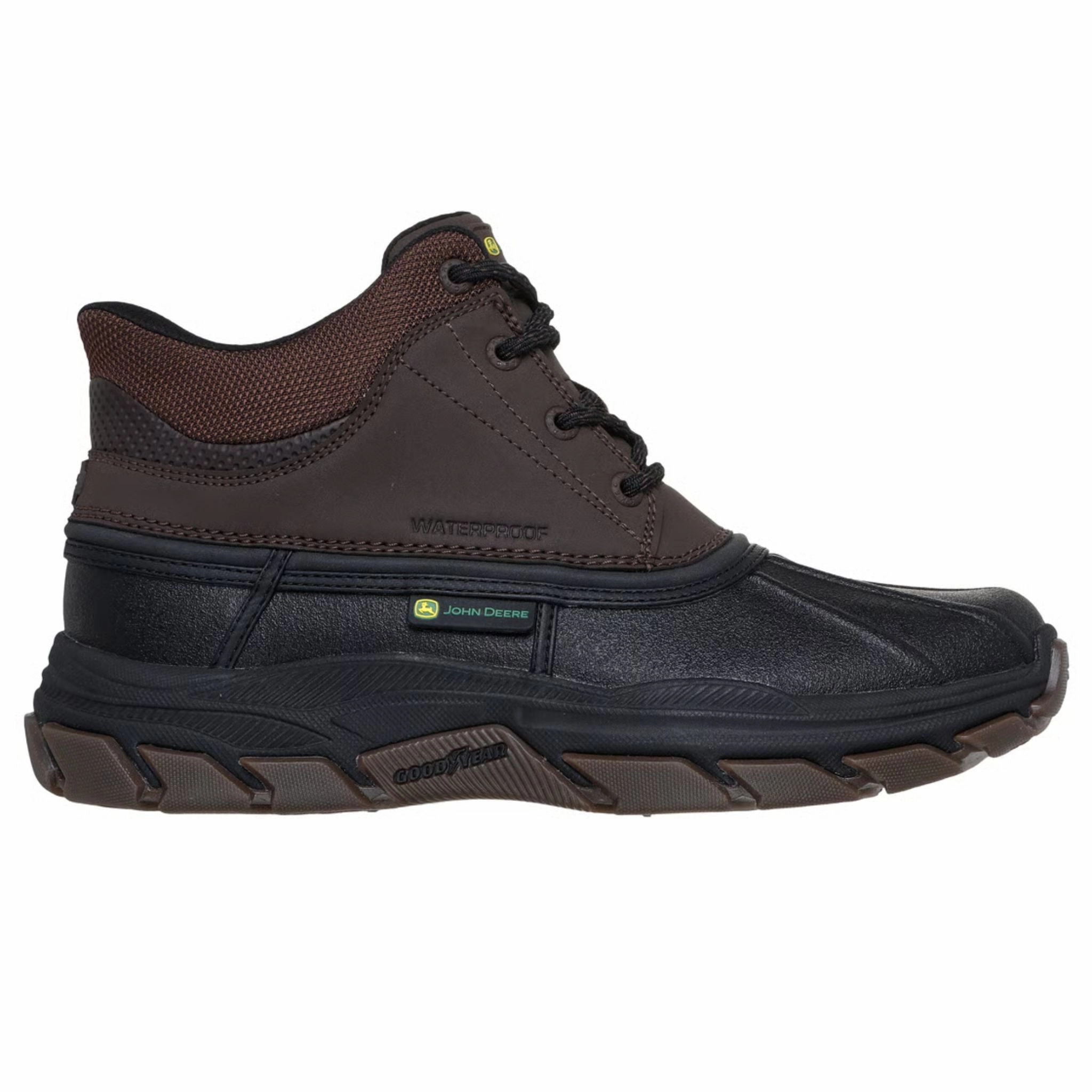 Best Waterproof Ladies Walking Shoes Skechers Men's 256026 John Deere Slip-ins Respected Swamper Chocolate Black Waterproof Work Shoes