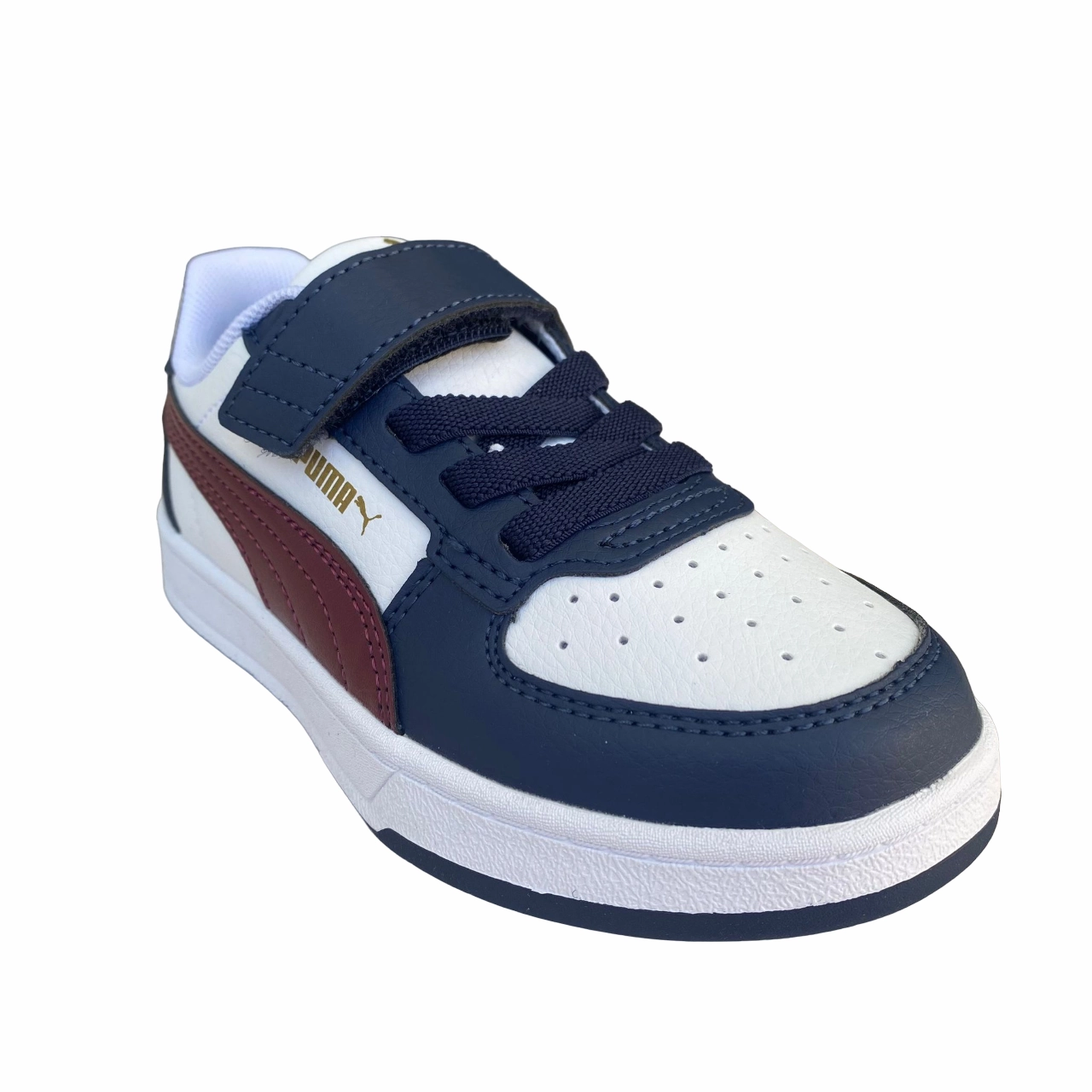 Puma scarpa sneakers da ragazzi con  elastico e strappo Caven 2.0 AC Ps bianco-rosso diaspro-blu Paw Patrol Light Up Sneakers