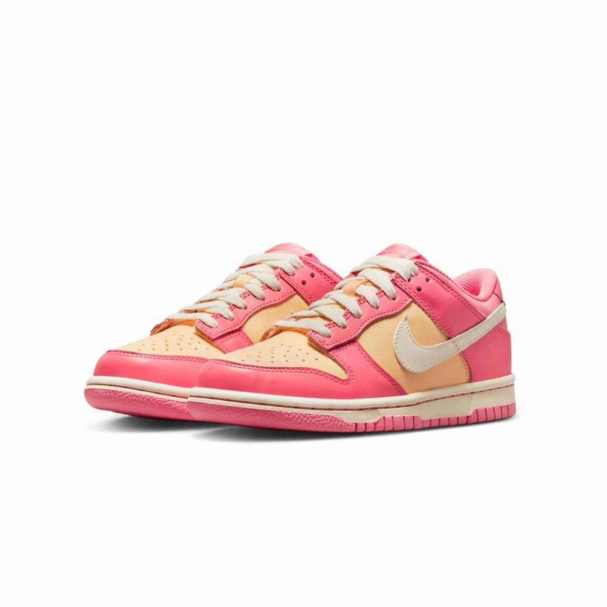 Kid's Dunk Low 'Strawberry Peach' Nike Swoosh Shoes