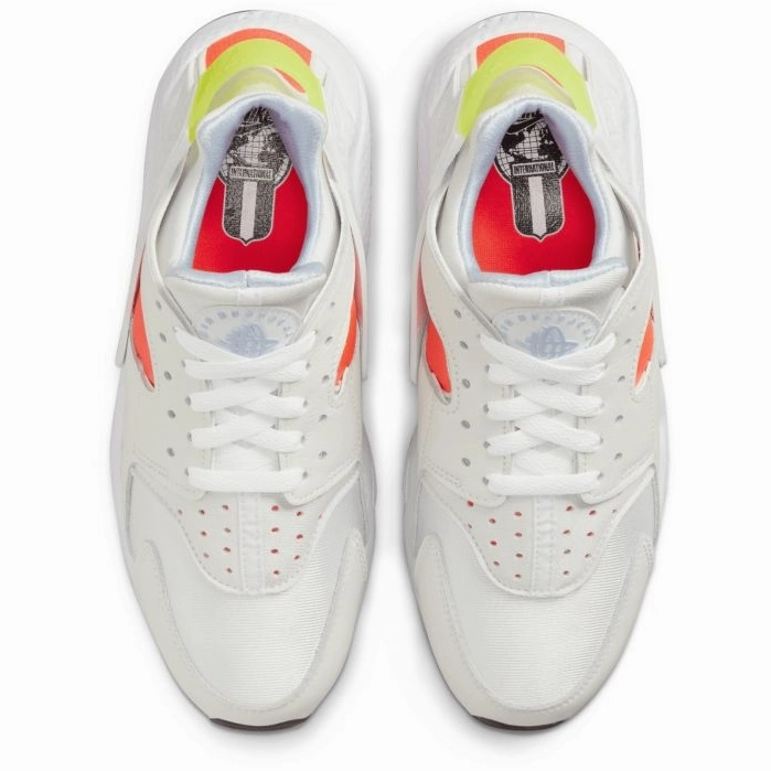 Nike Billie Eilish Shoes Nike Women's Air Huarache Shoes - White / Bright Crimson / Black / Volt