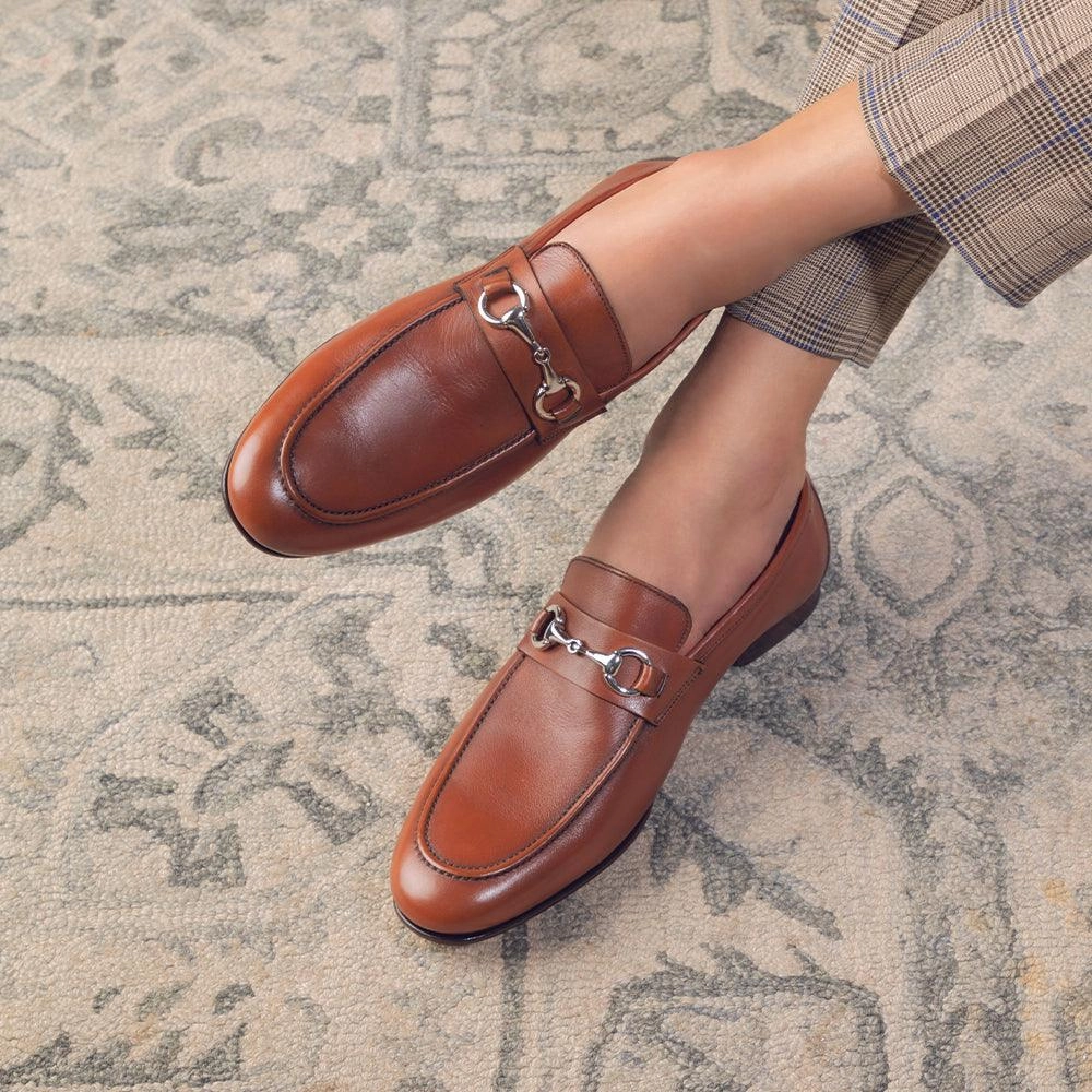 Zara Velvet Loafers The Malco Tan Men's Handcrafted Leather Loafers Tresmode