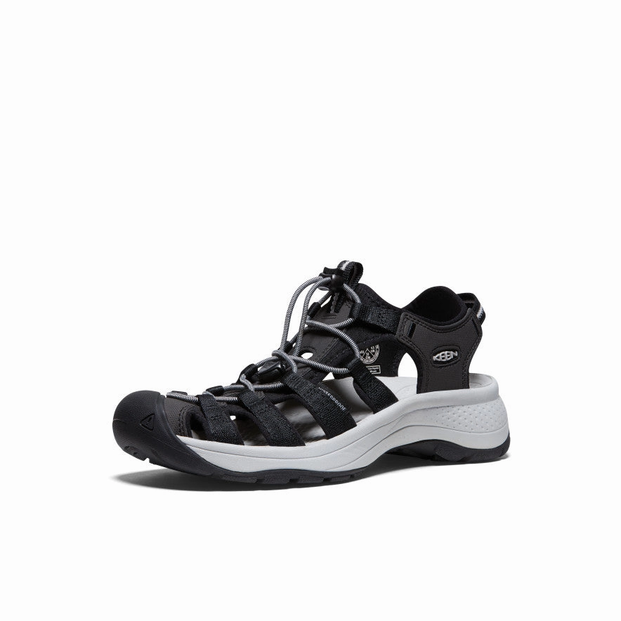 Women's Astoria West Sandal  |  Black/Grey Best Hybrid Running Shoes For Trail And Road
