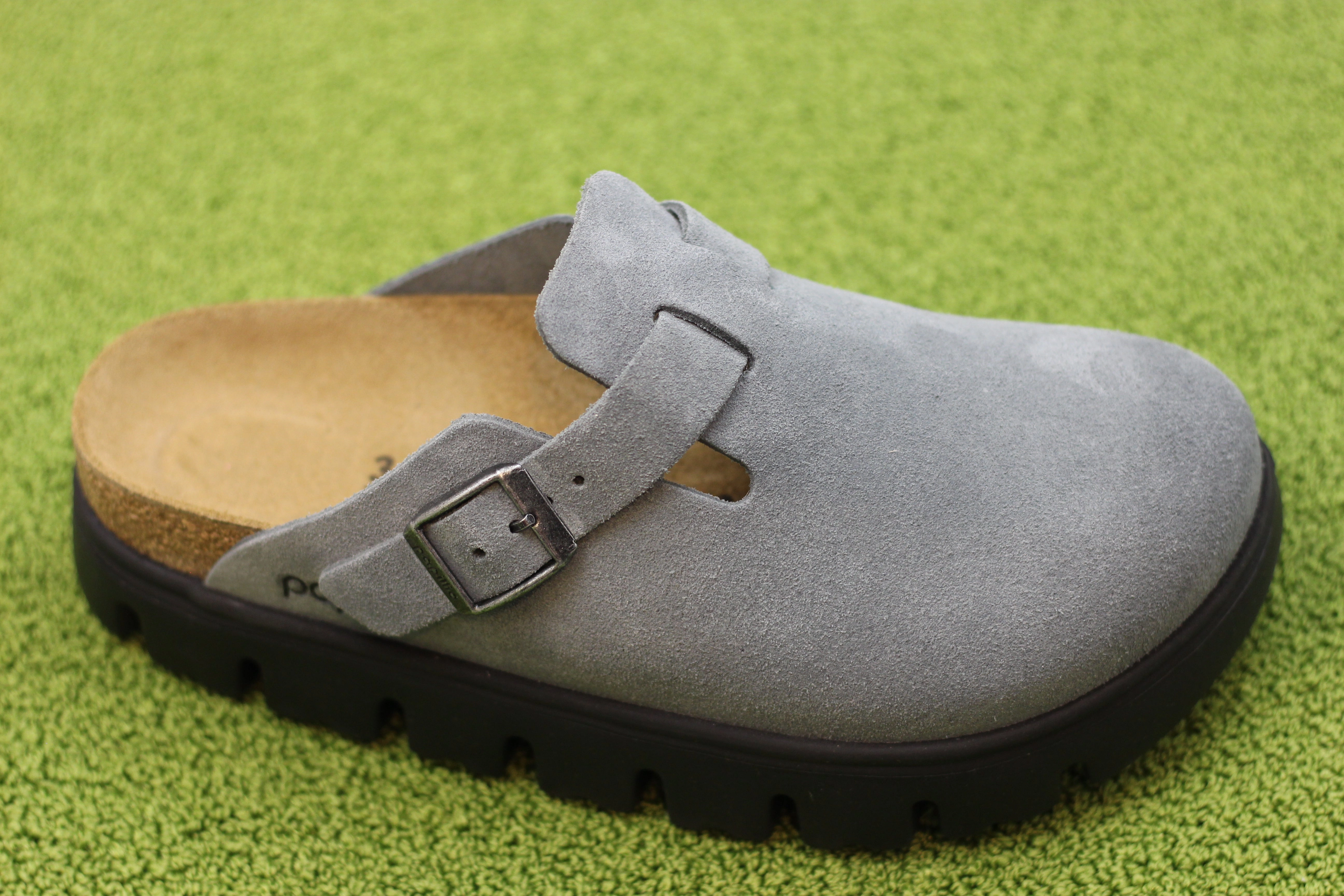 Mountain Slip On Women's Boston Chunky Clog - Basalt Suede