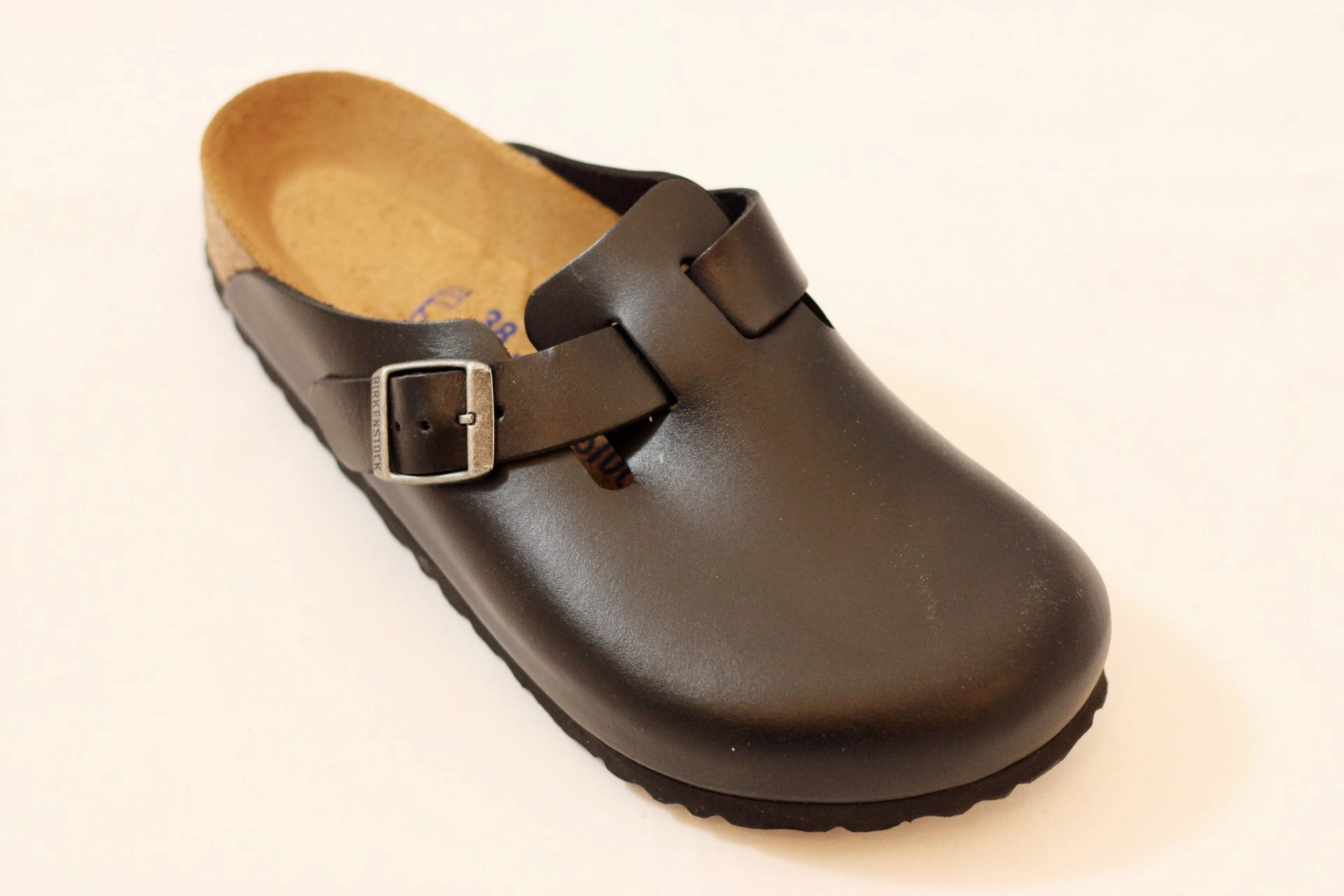 Slip On Shoes Discontinued Women's Boston Clog - Black Leather