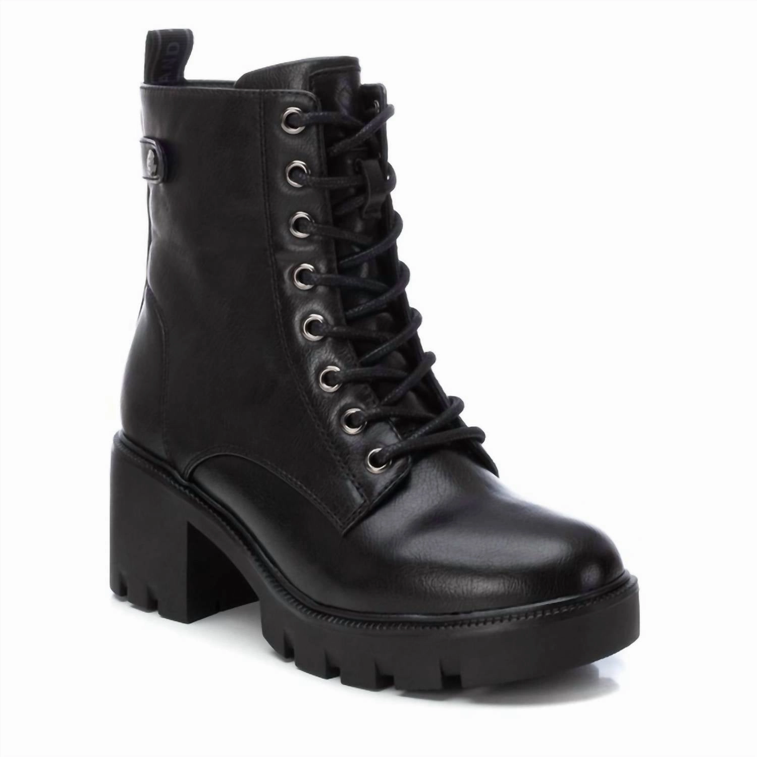 Women's Combat Booties In Black Different Ways To Lace Combat Boots