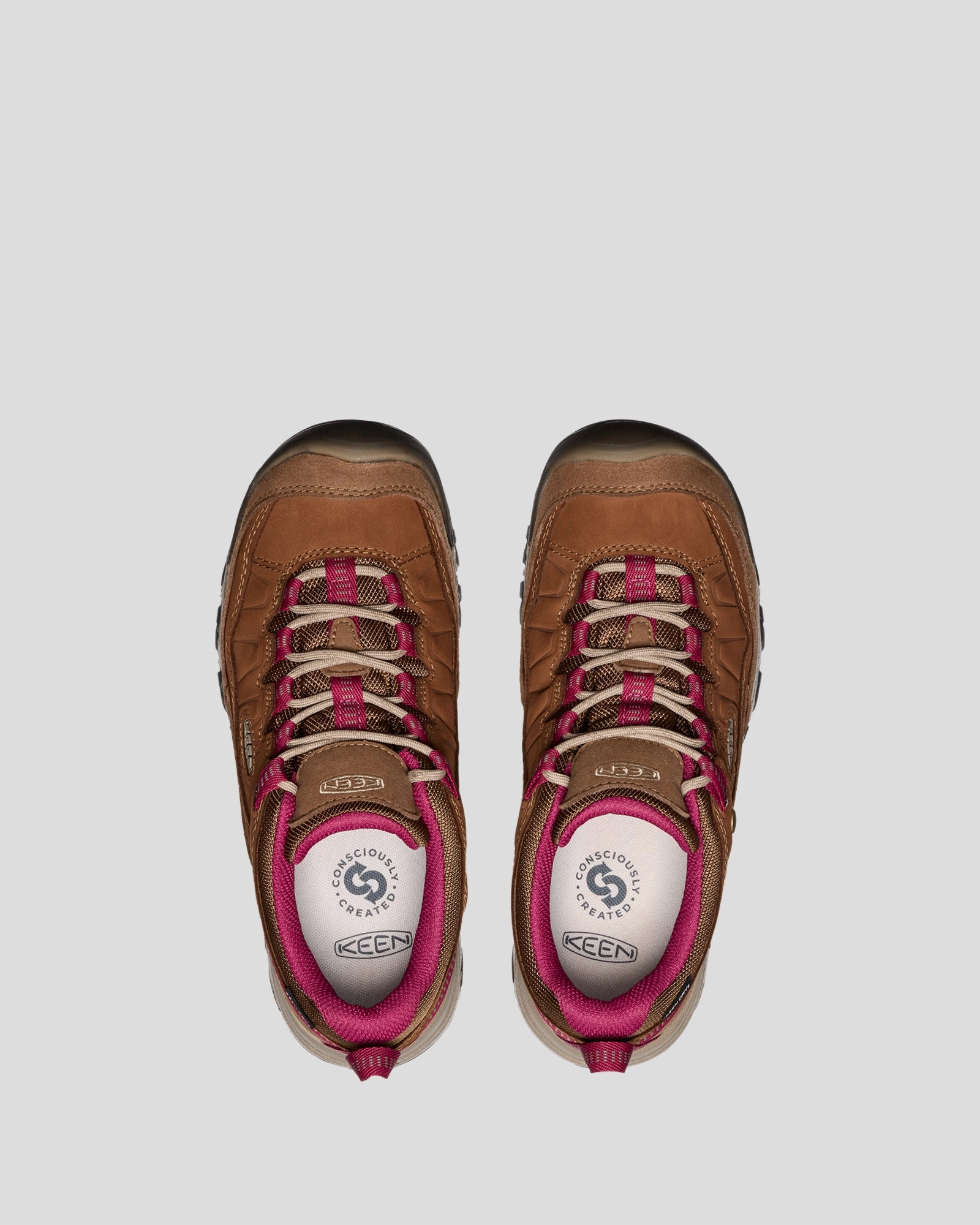 Women's Keen Targhee IV Waterproof Boots - Bison/Beaujolais Year Round Hiking Boots