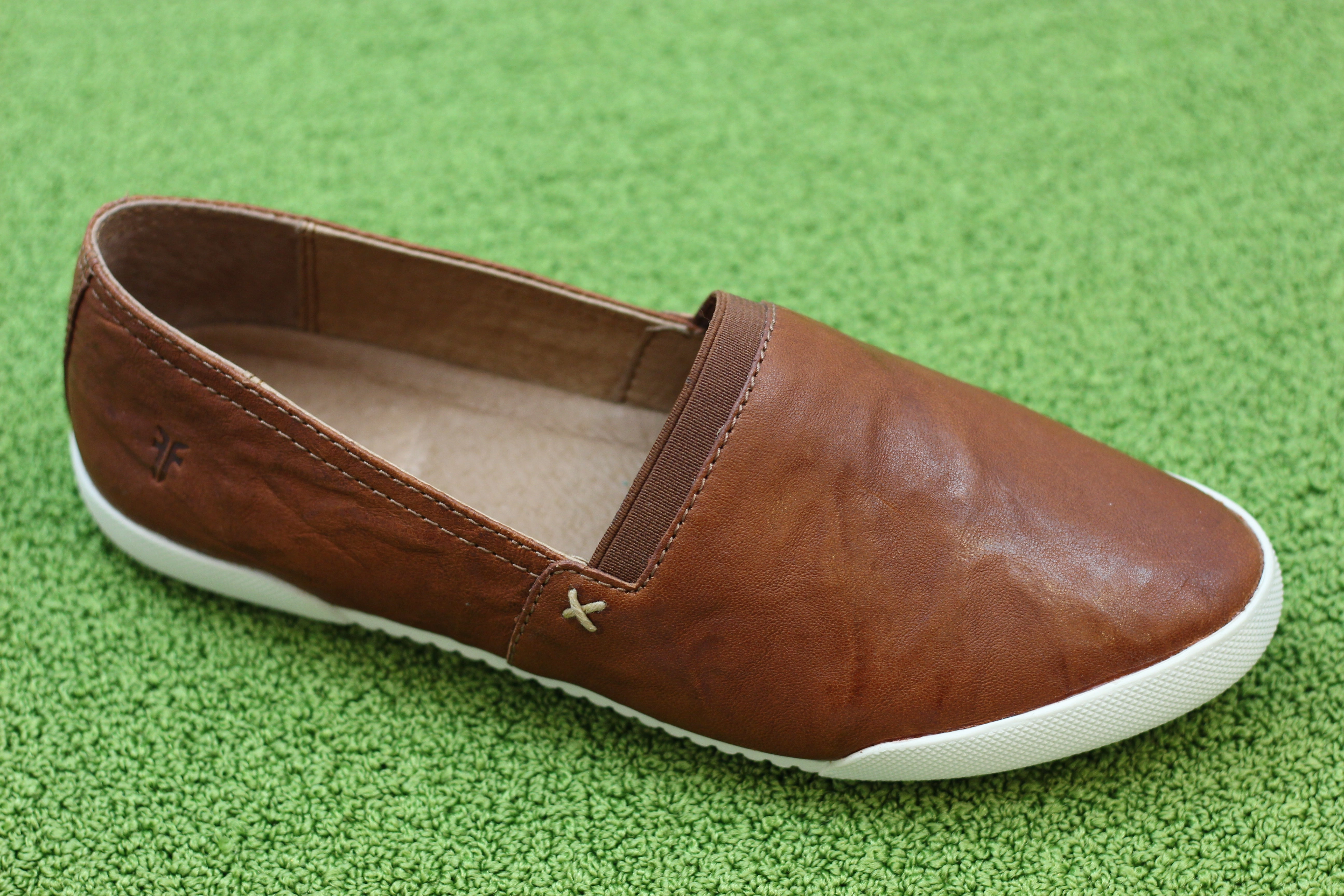 Rubber Slip Ons Women's Melanie Slip on - Cognac Leather