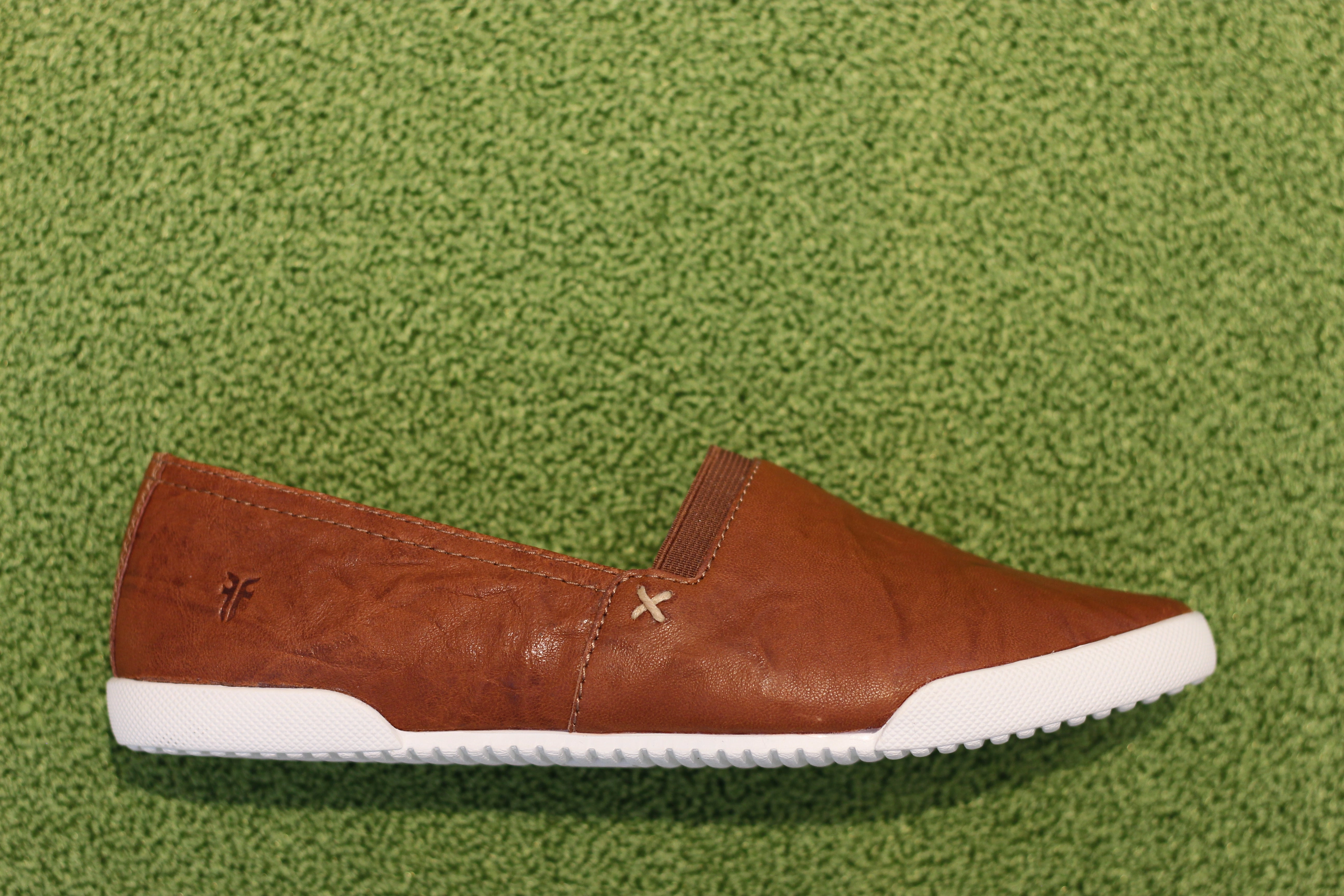 Women's Melanie Slip on - Cognac Leather Ladies Slip Ons