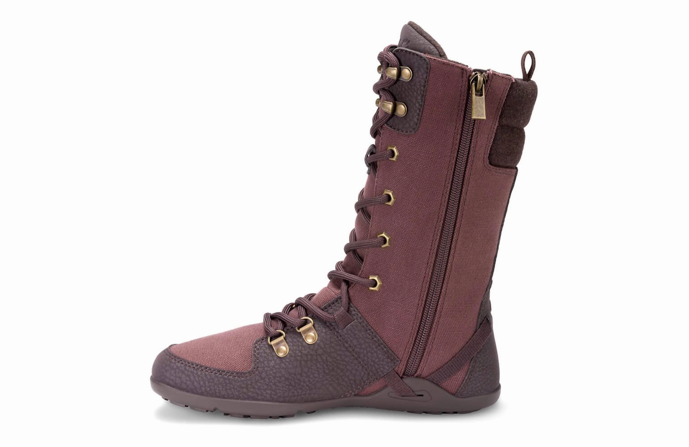 Vagabond Combat Boots Women's Mika Boots In Chocolate Plum