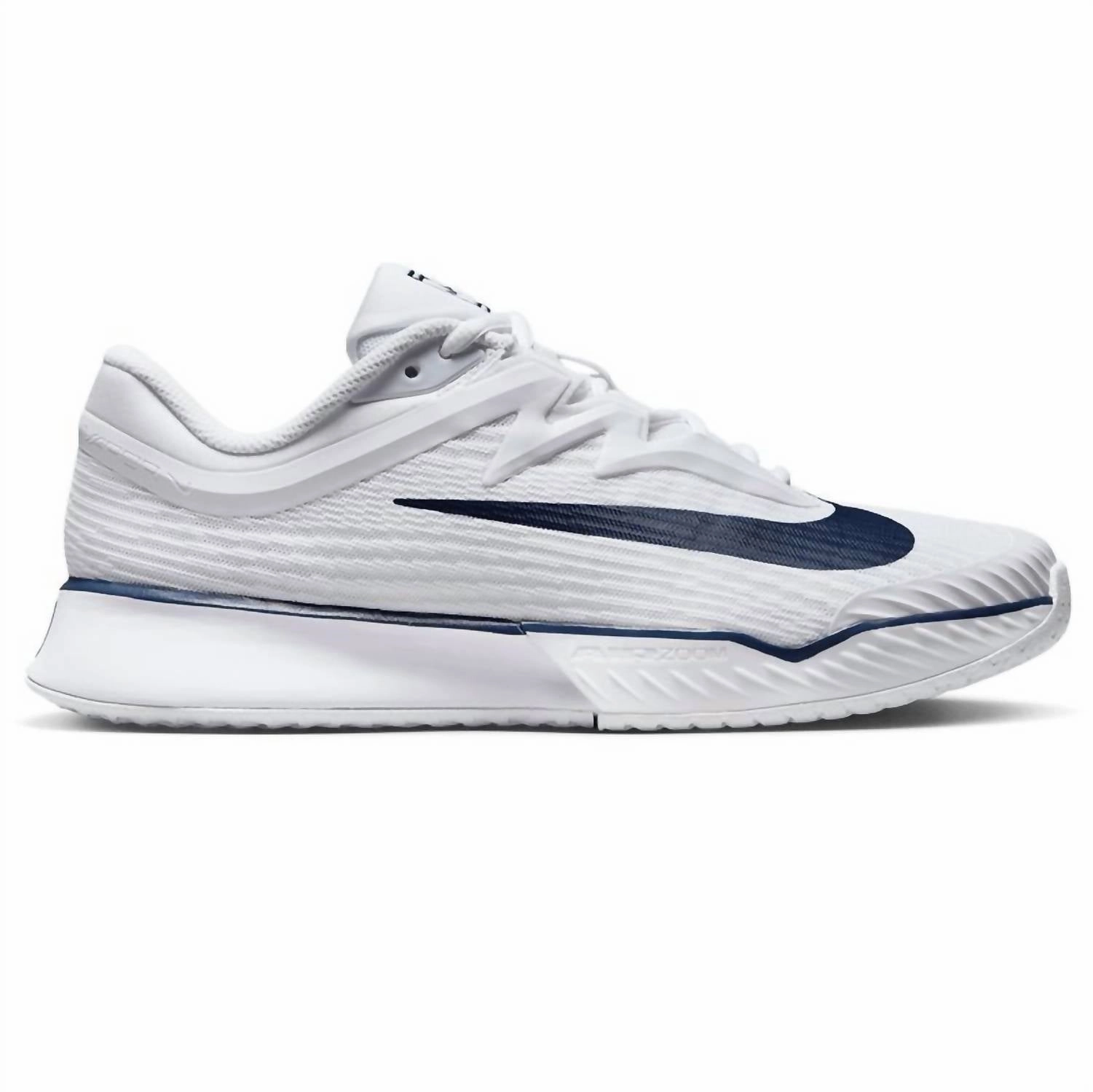 Slide In Tennis Shoes Women's Zoom Vapor Pro 3 Premium Hard Court Tennis Shoes In White/midnight Navy