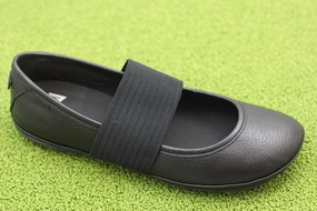 Womens Right Mary Jane Slip On - Black Leather Slip On Docs