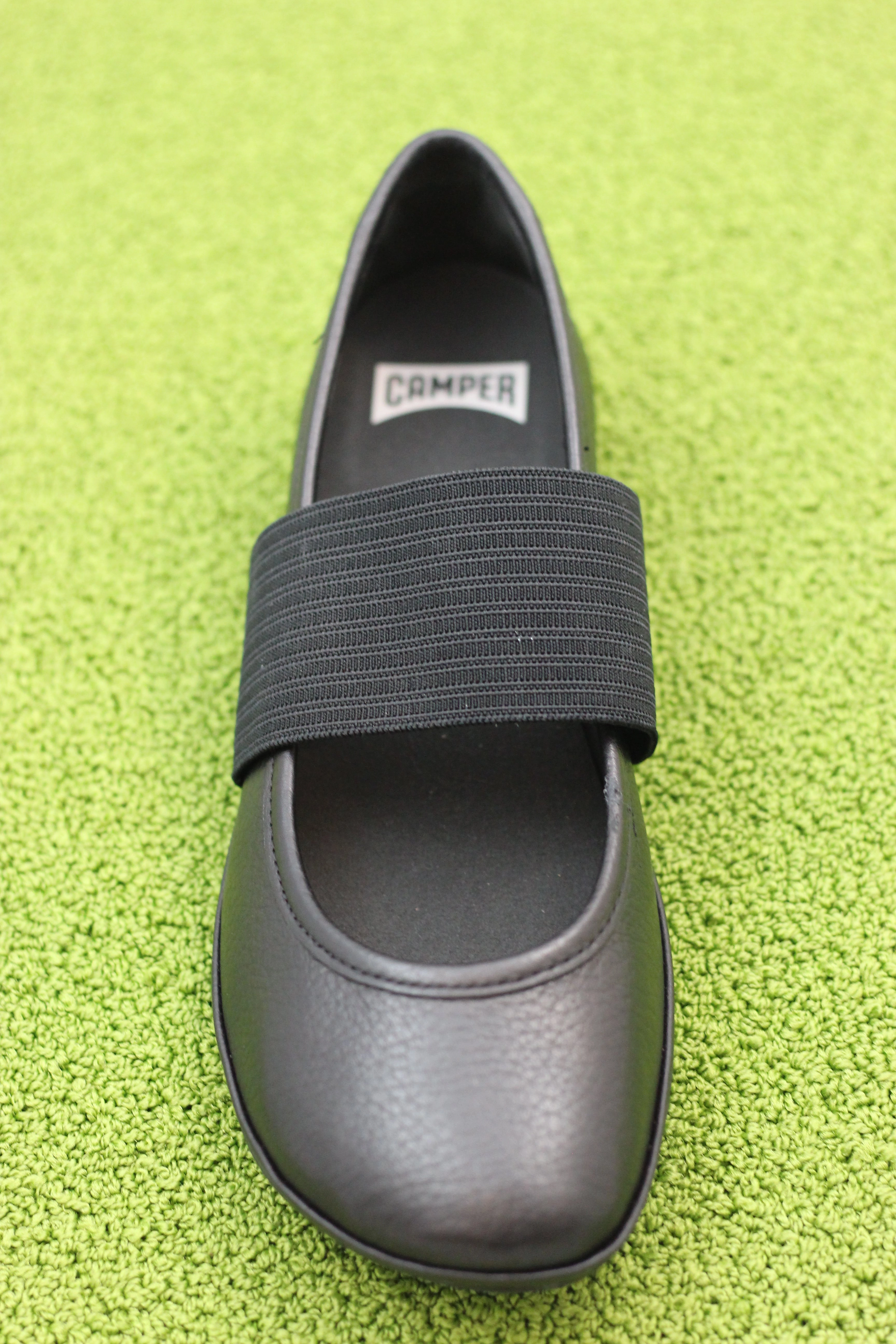 Womens Right Mary Jane Slip On - Black Leather Work Slip On Boots