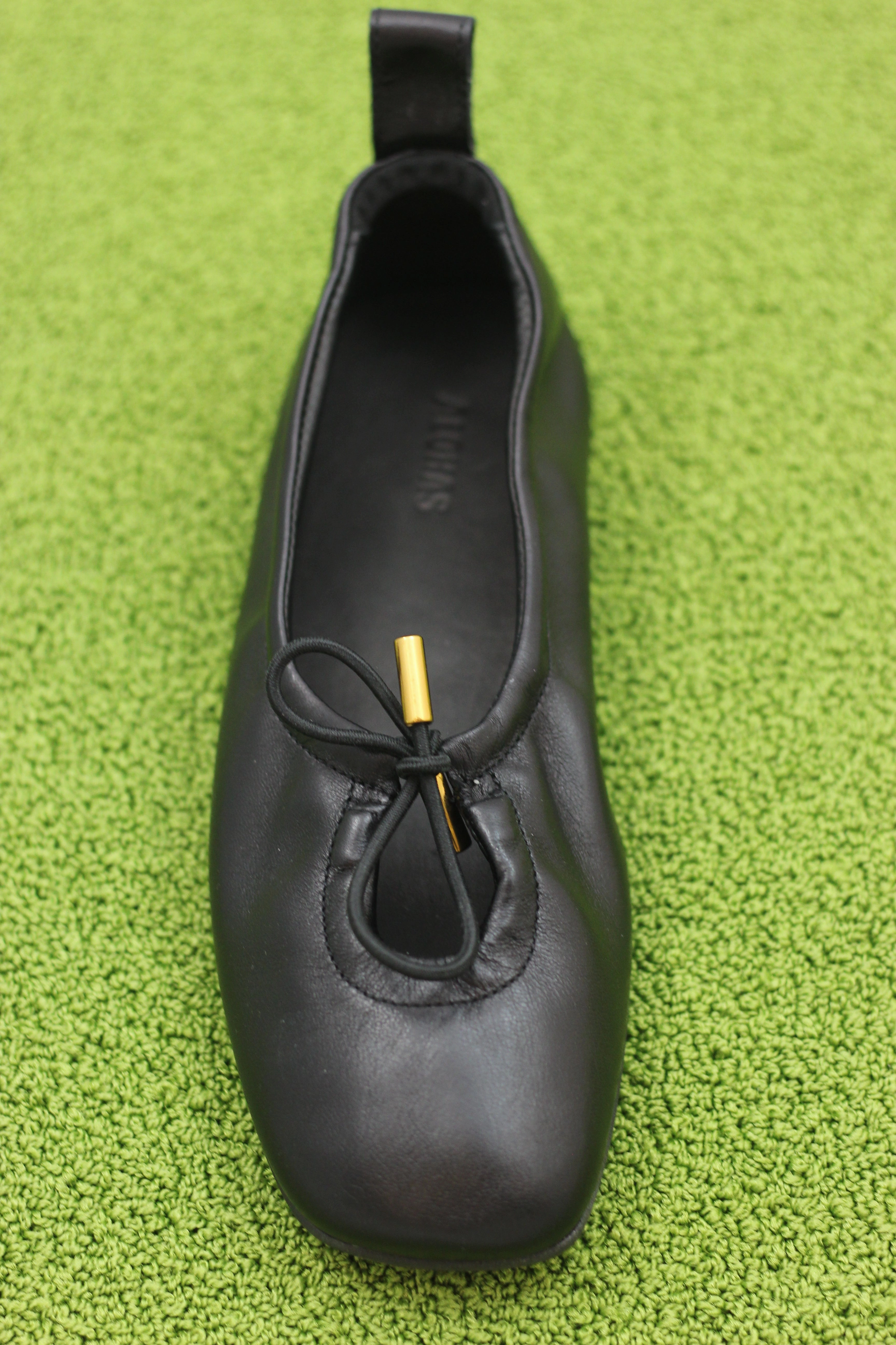 Womens Rosalind Ballet - Black Leather Columbia Slip Ons