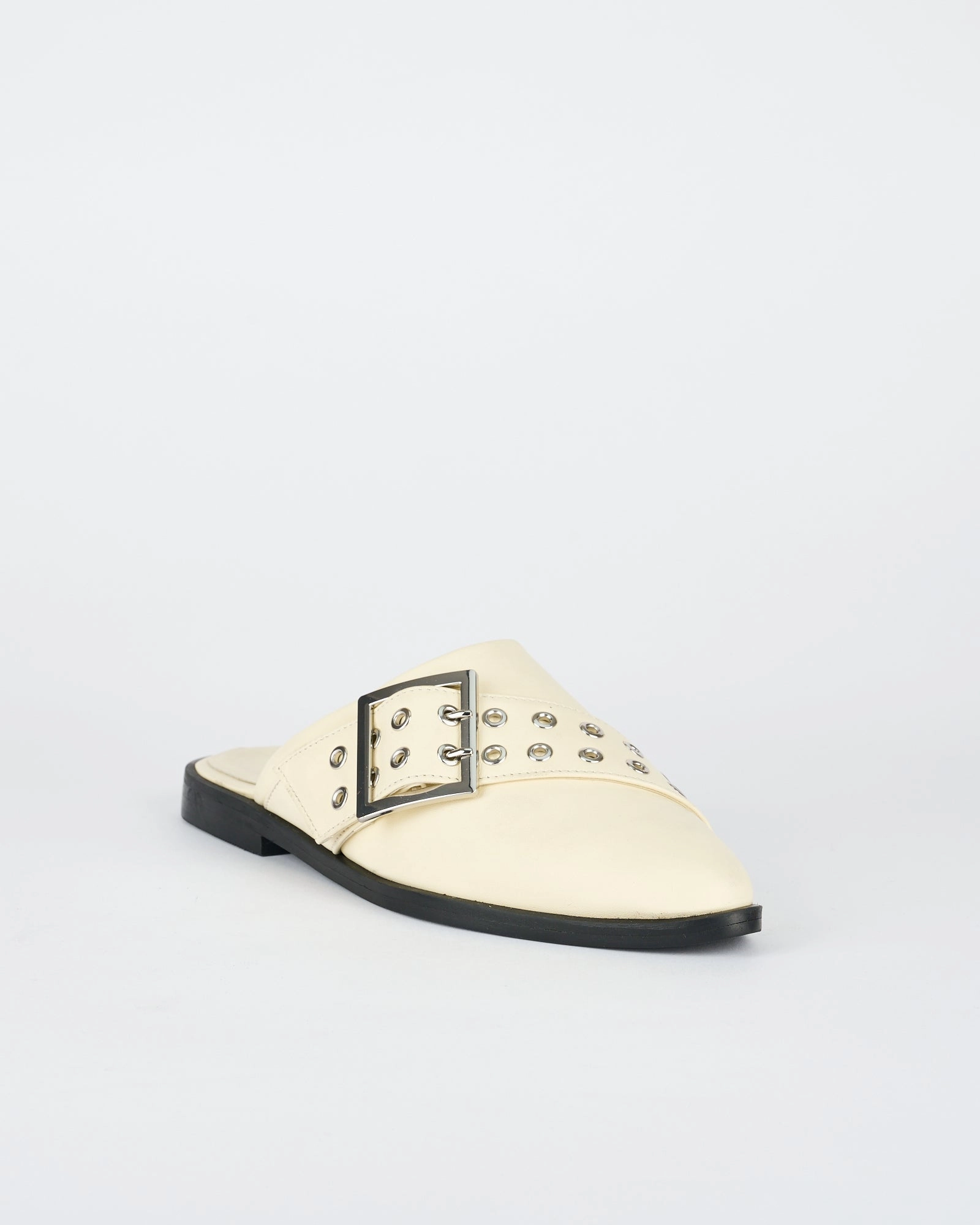 Indoor Outdoor House Slippers Wooster Slide Off White/Silver