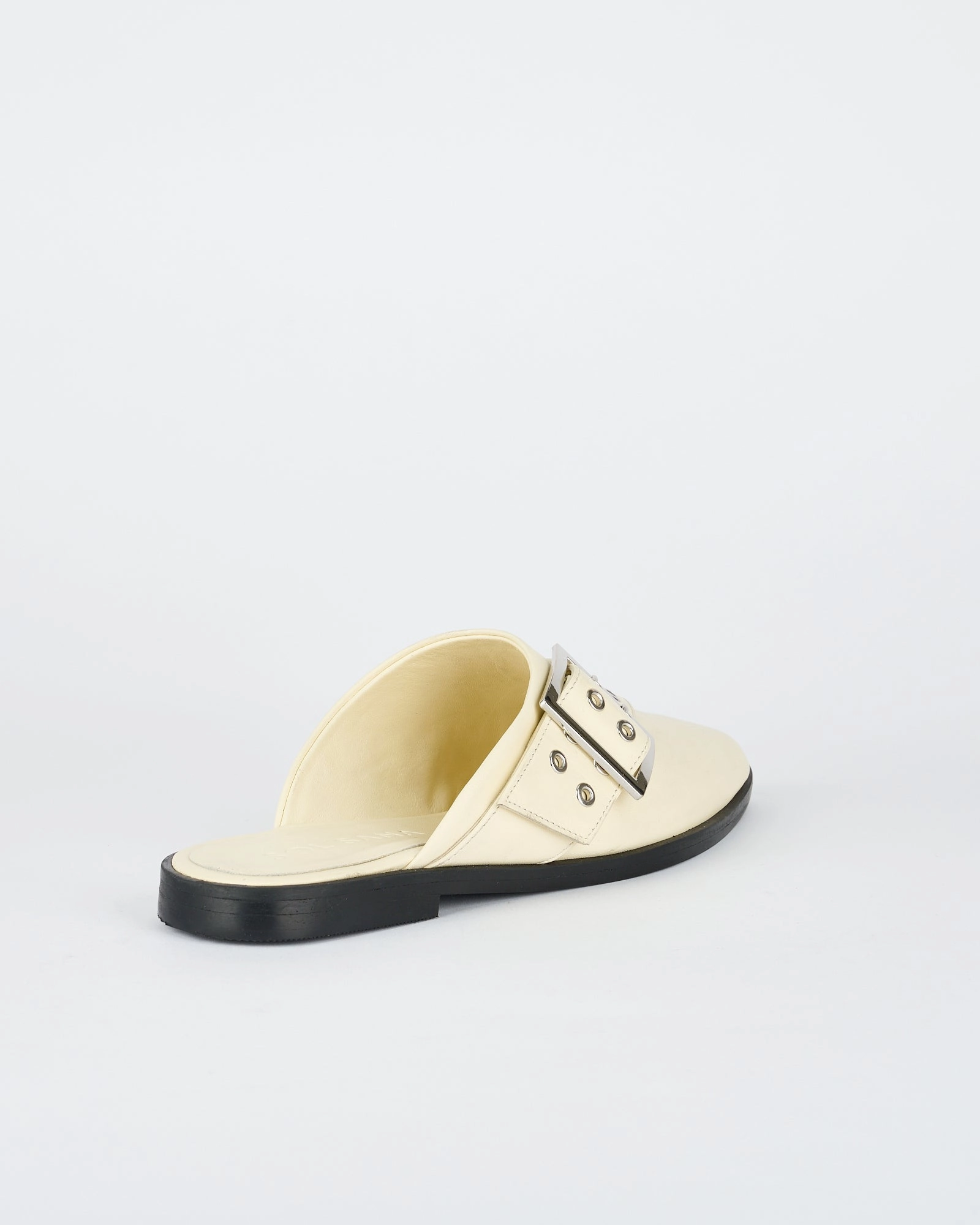 Wooster Slide Off White/Silver Male Slippers