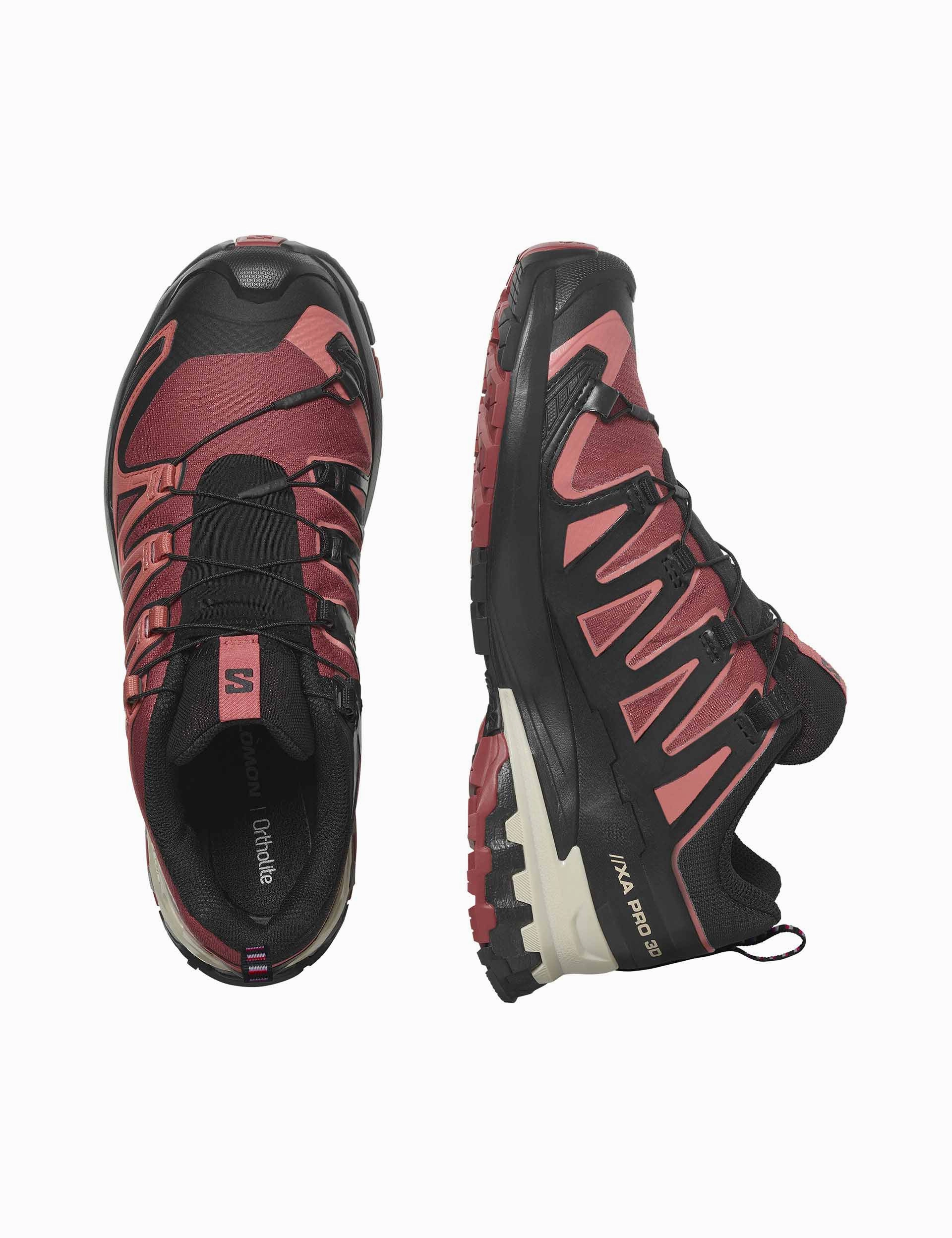 Best Trail Runner Shoes XA Pro 3D V9 Gore-Tex - Cow Hide/Black/Faded Rose