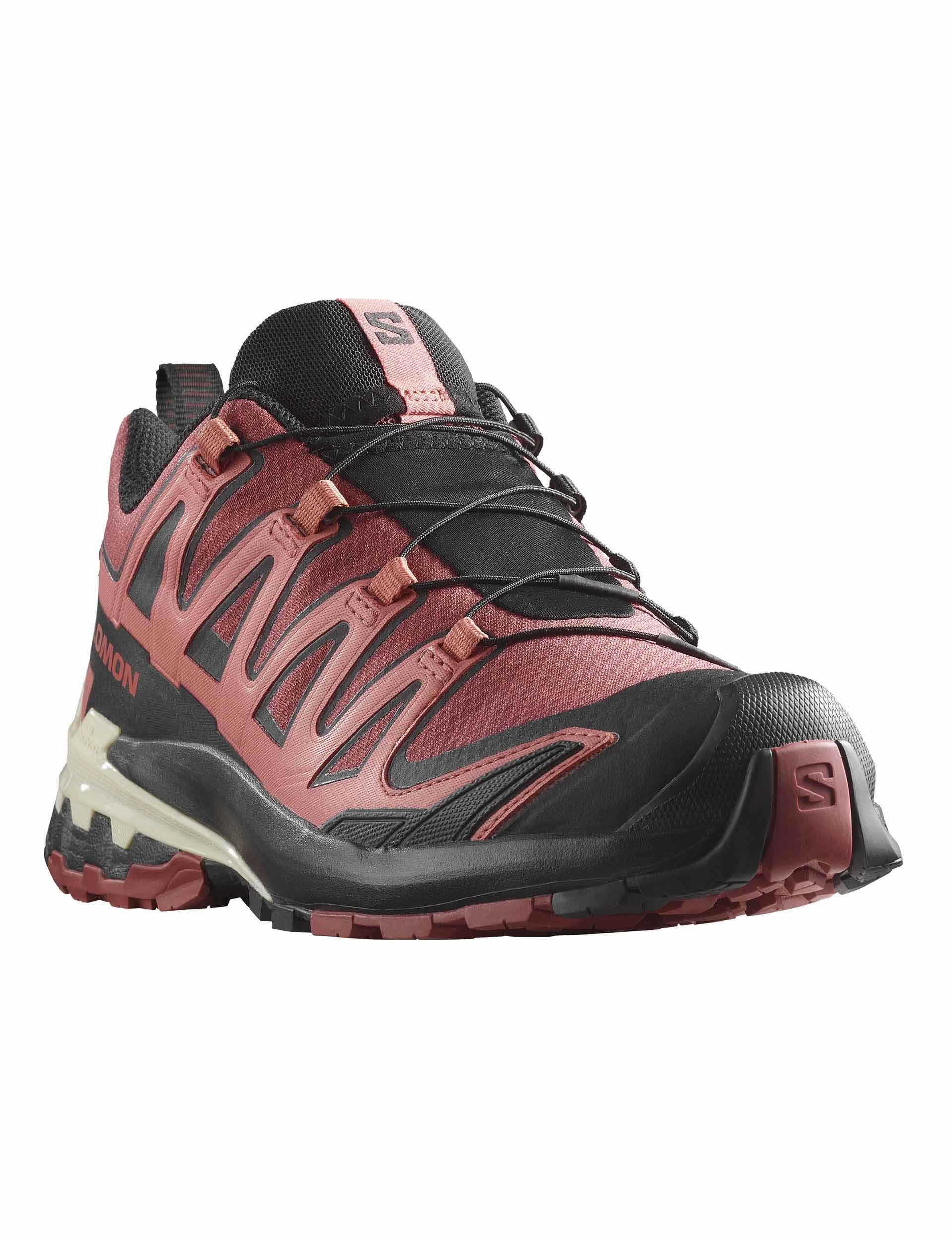 Hiking Shoes For Trails XA Pro 3D V9 Gore-Tex - Cow Hide/Black/Faded Rose