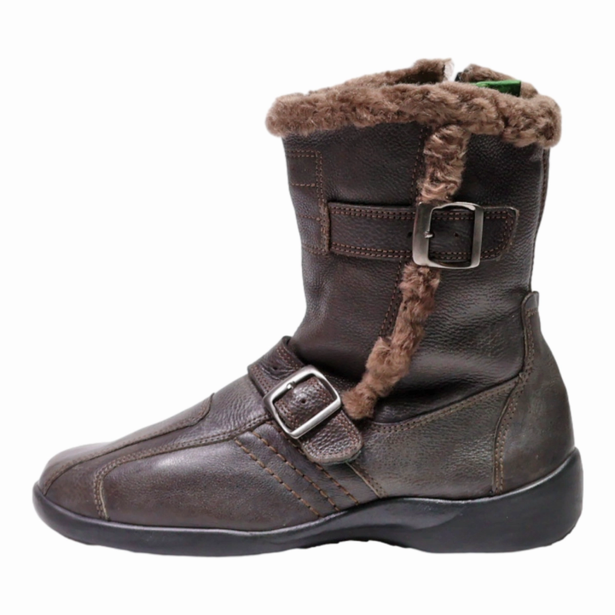 JOMOS Snow Boots Brown Leather Womens UK 7 Rossignol Snow Boots