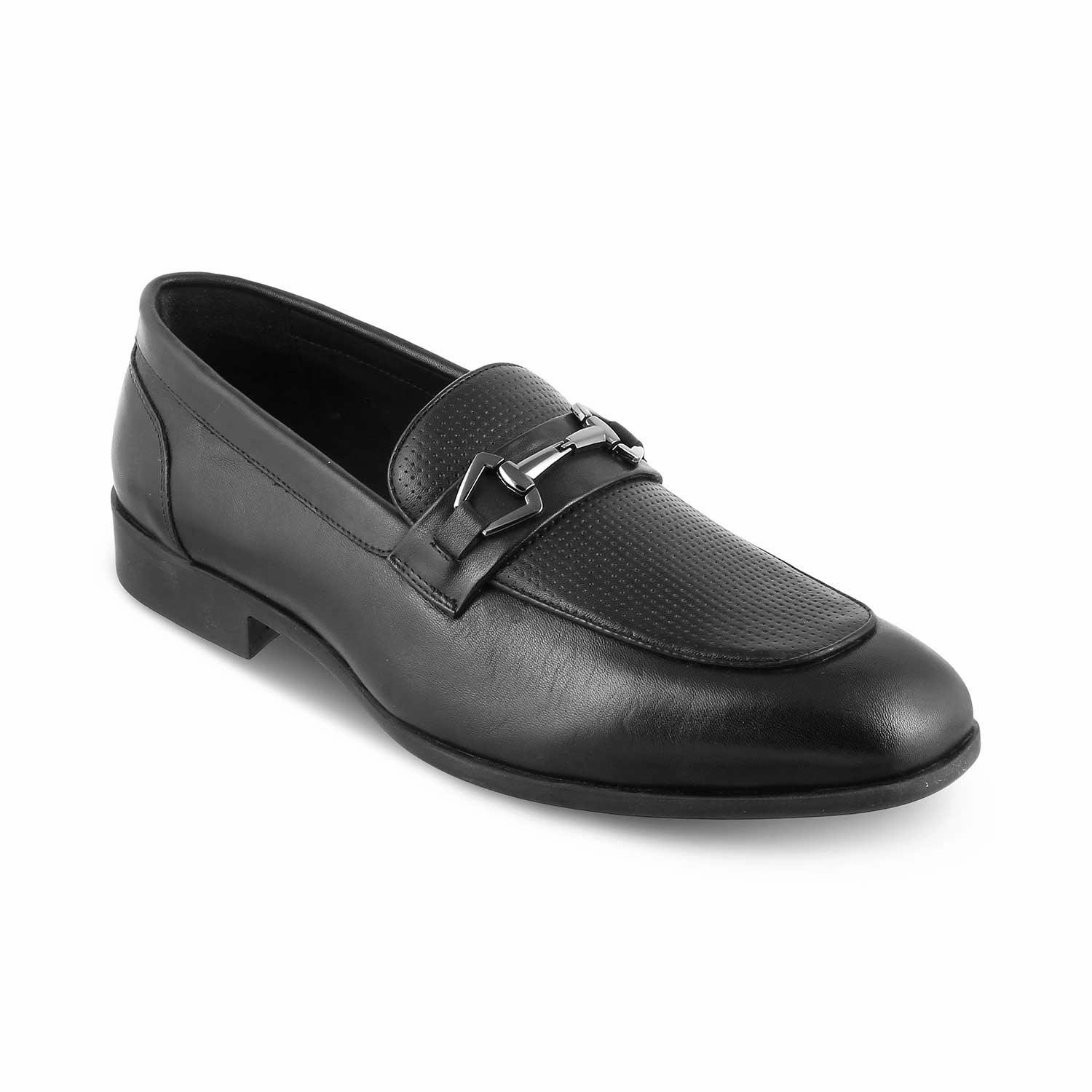 Office Shoes Loafers The Montli Black Men's Leather Loafers Tresmode
