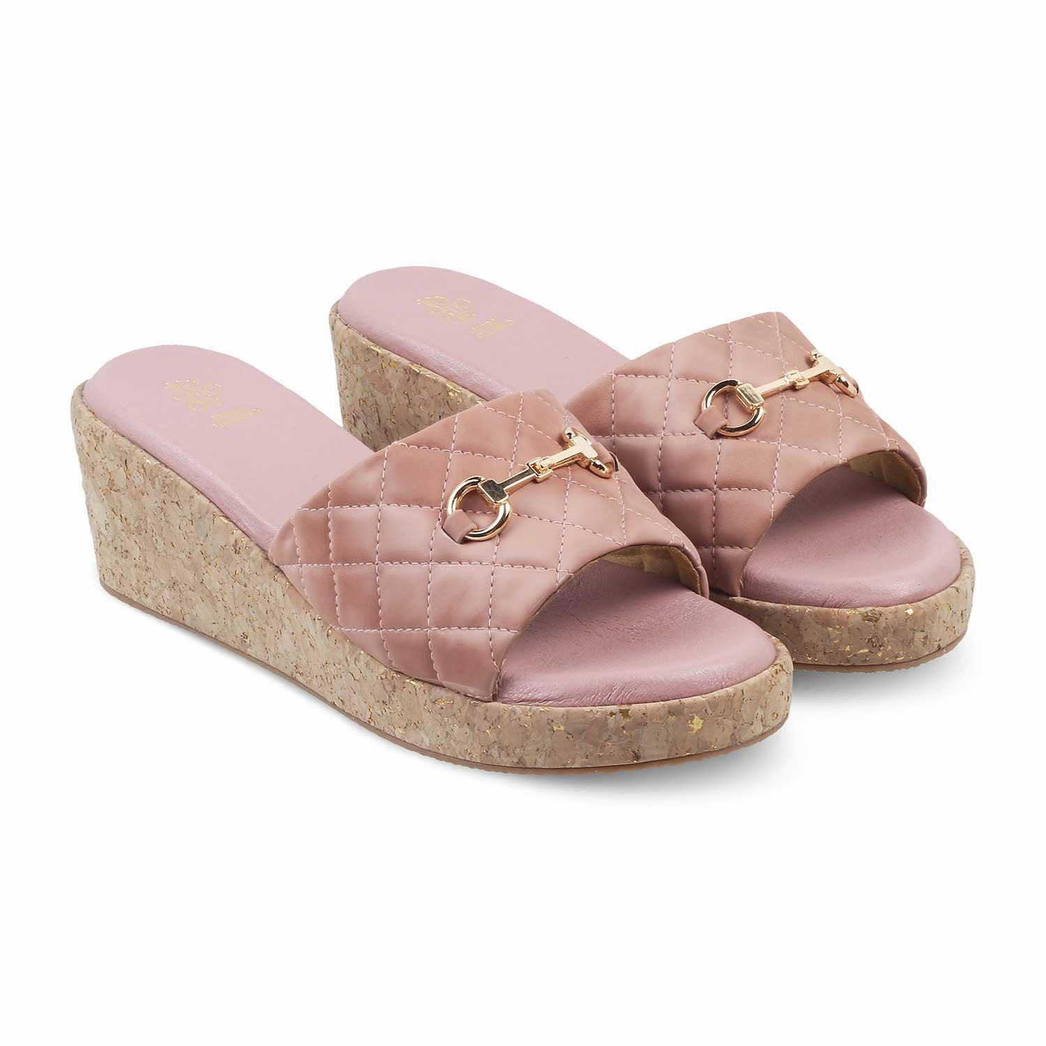 The Ela Pink Women's Casual Wedge Sandals Tresmode Hike Sandals