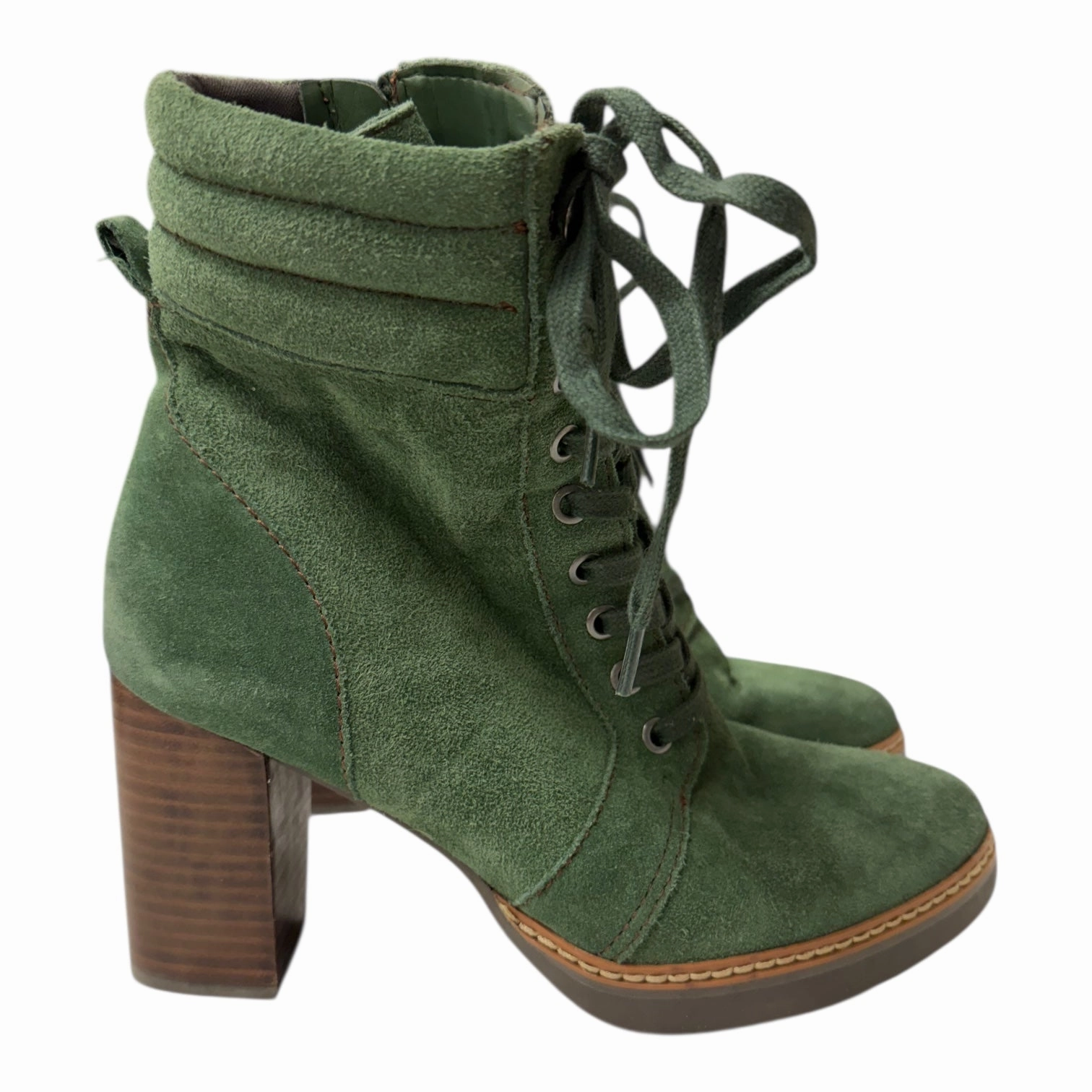 Boots Combat By Naturalizer In Green, Size:8 Buy Combat Boots