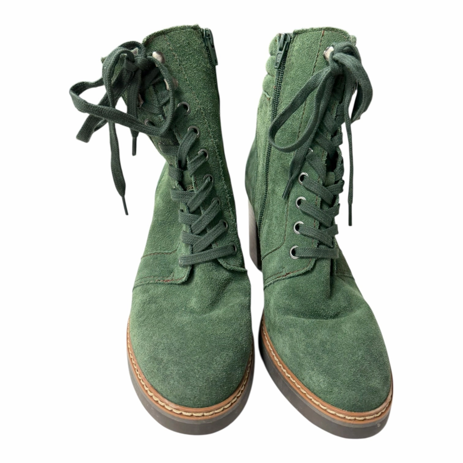 Combat Boots And Dress Style Boots Combat By Naturalizer In Green, Size:8