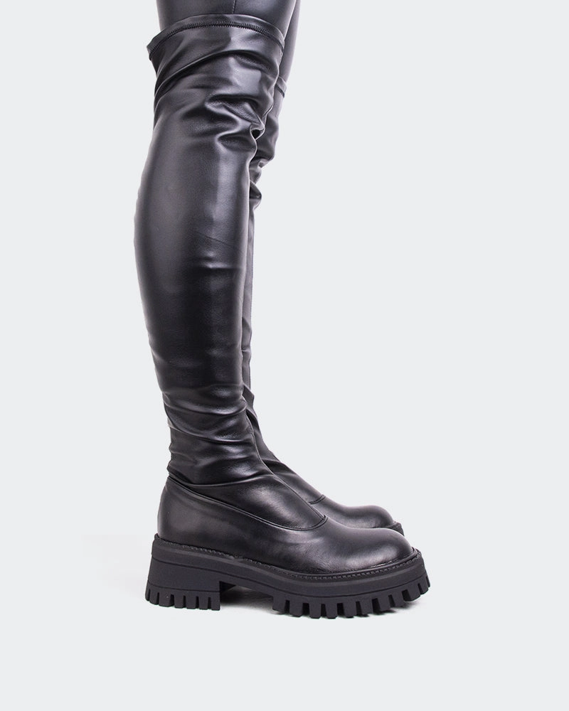 Cowgirl Boots Mexican Ziota Black Stretch