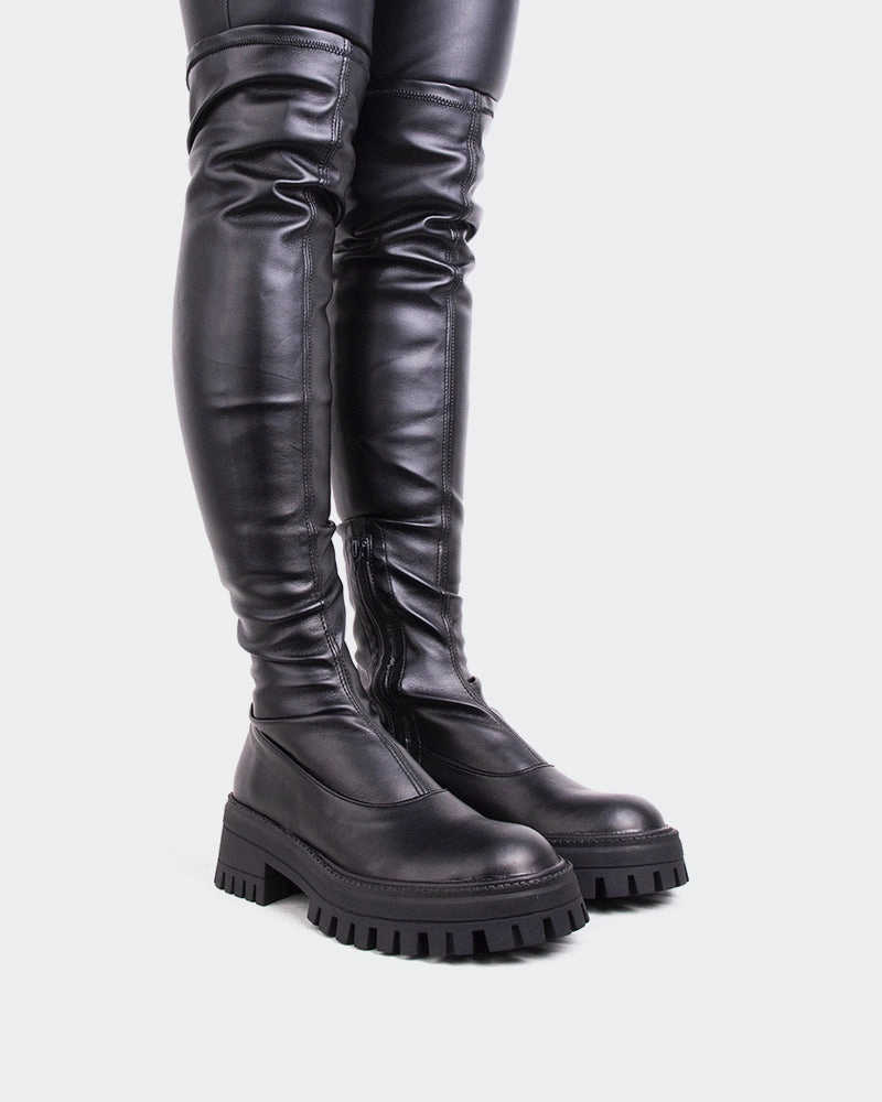 Infant Snow Boots Ziota Black Stretch